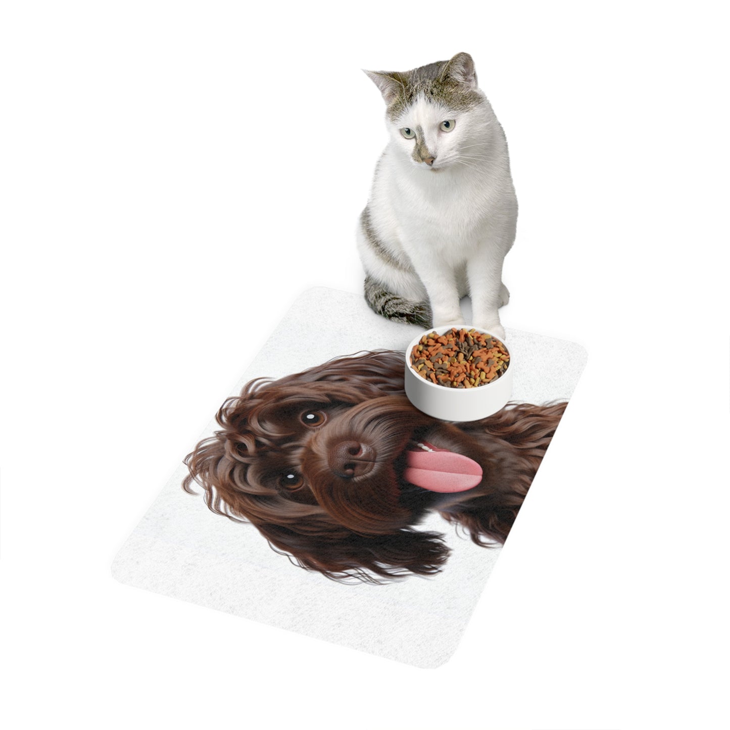 Pet Food Mat (12x18) - Pont-Audemer Spaniel