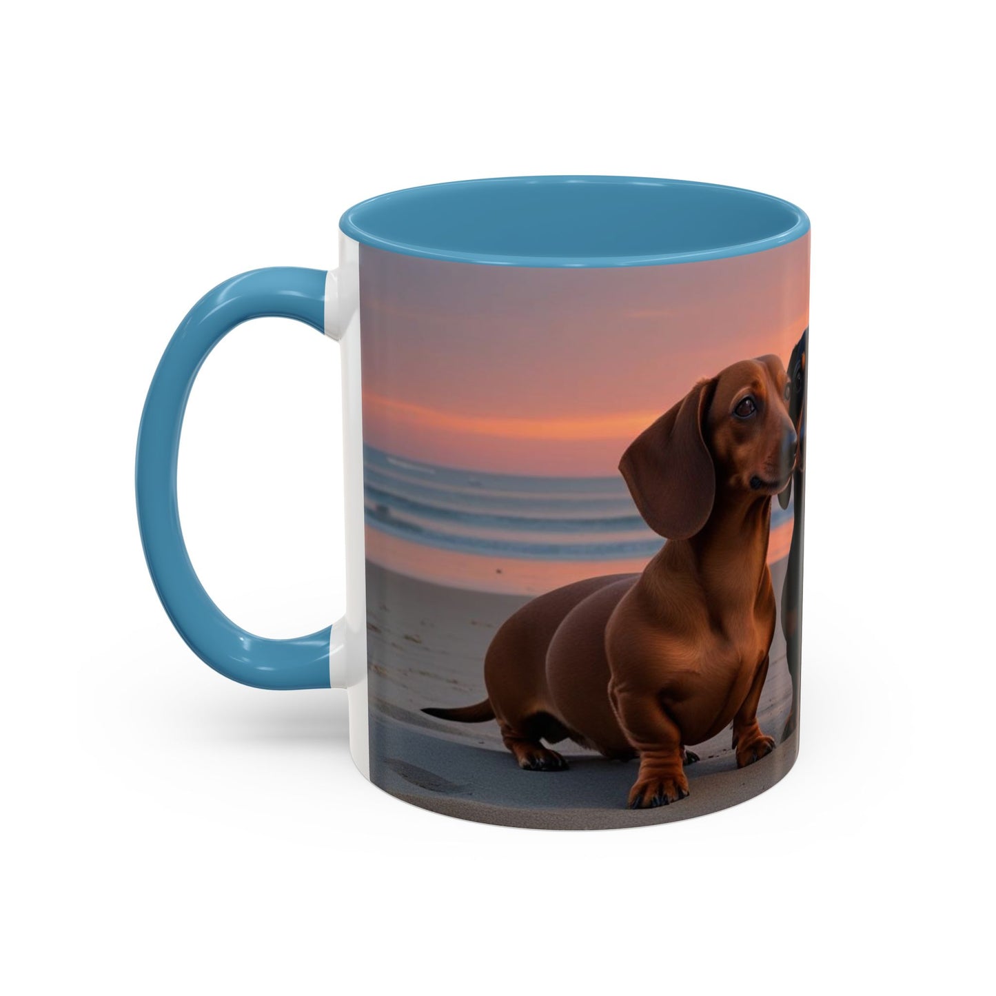Dachshund Love Accent Coffee Mug - Perfect Gift for Dog Lovers