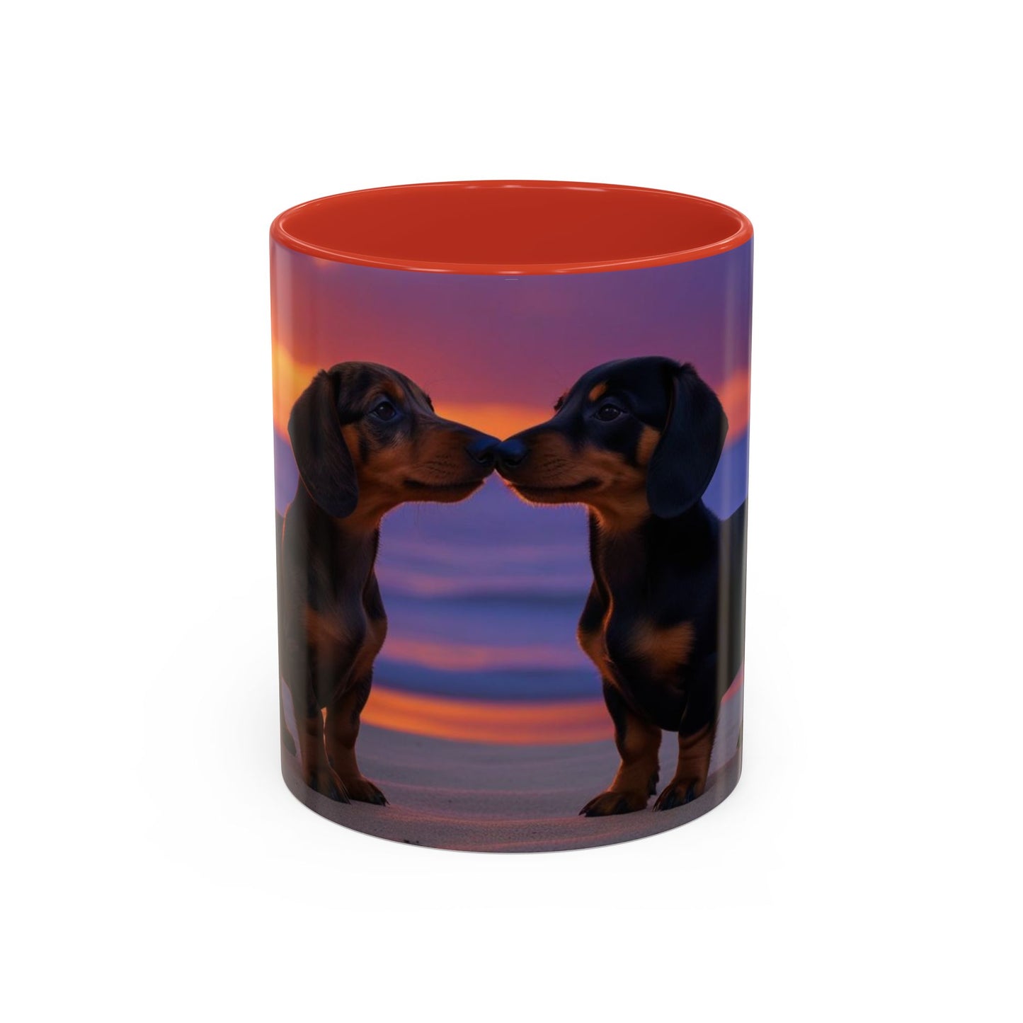 Dachshund Love Accent Coffee Mug - Perfect Gift for Dog Lovers