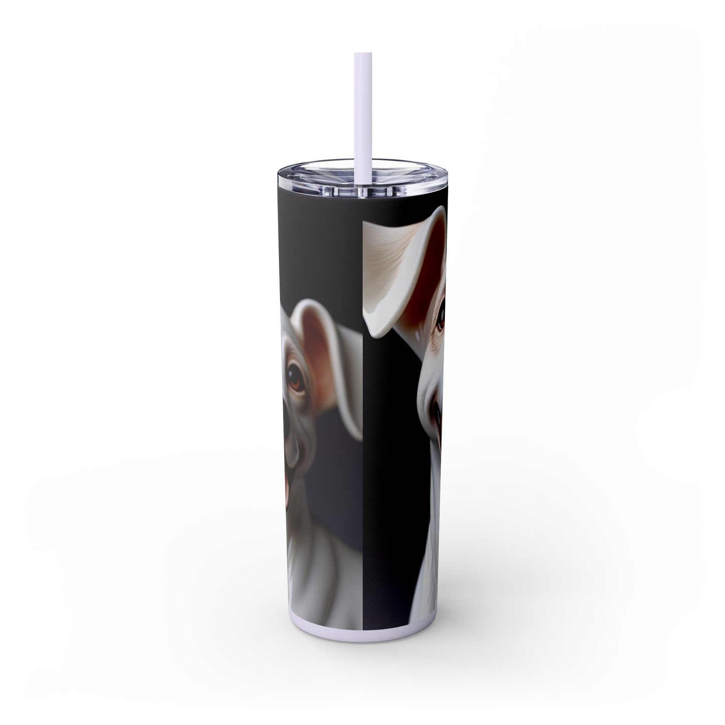 Porcelaine Tumbler with Straw, 20oz
