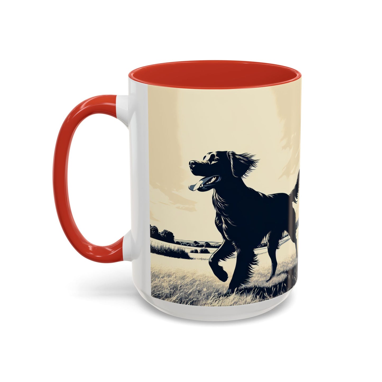 Flat Coated Retriever Accent Coffee Mug - Perfect Gift for Dog Lovers