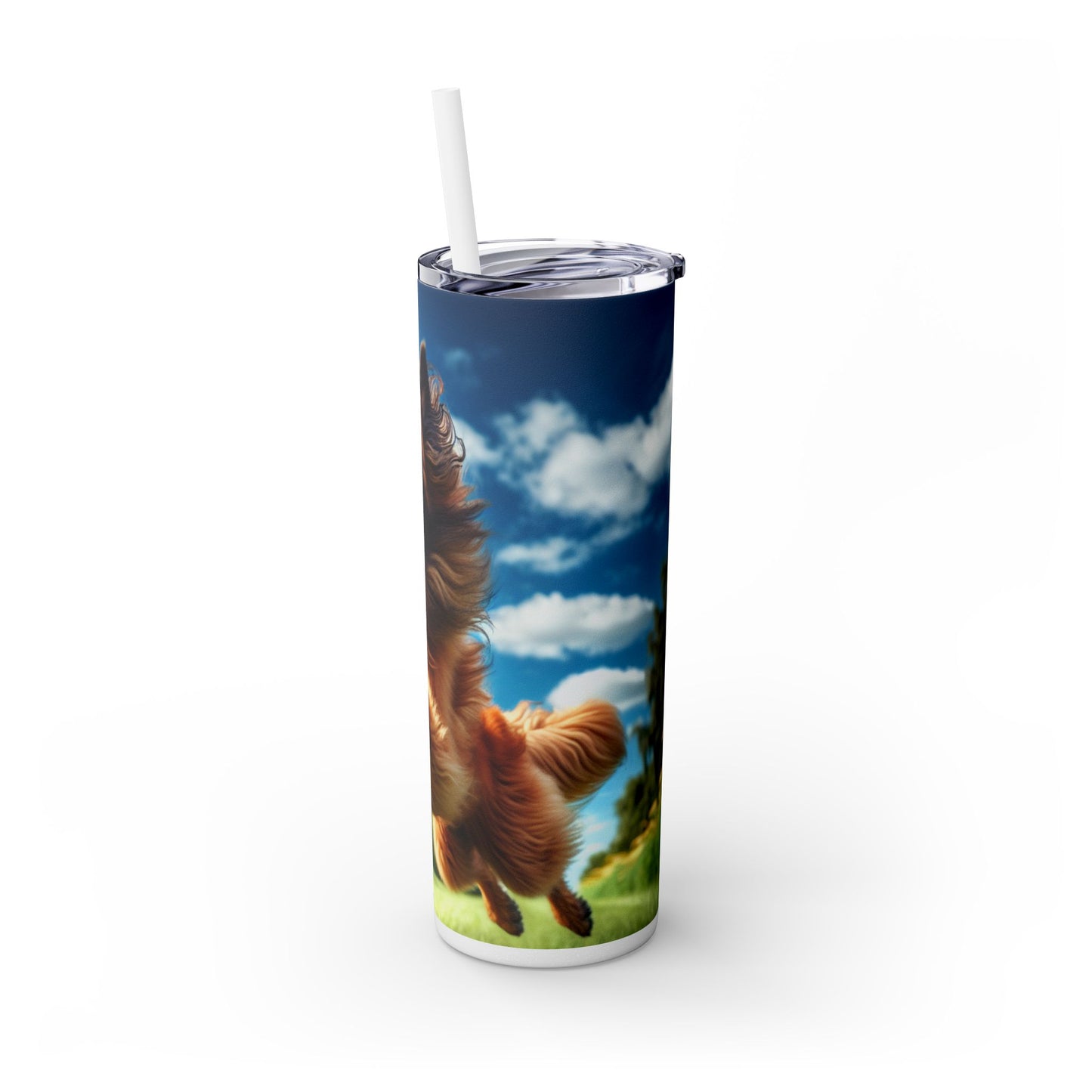 Belgian Shepherd Dog Laekenois Tumbler with Straw, 20oz
