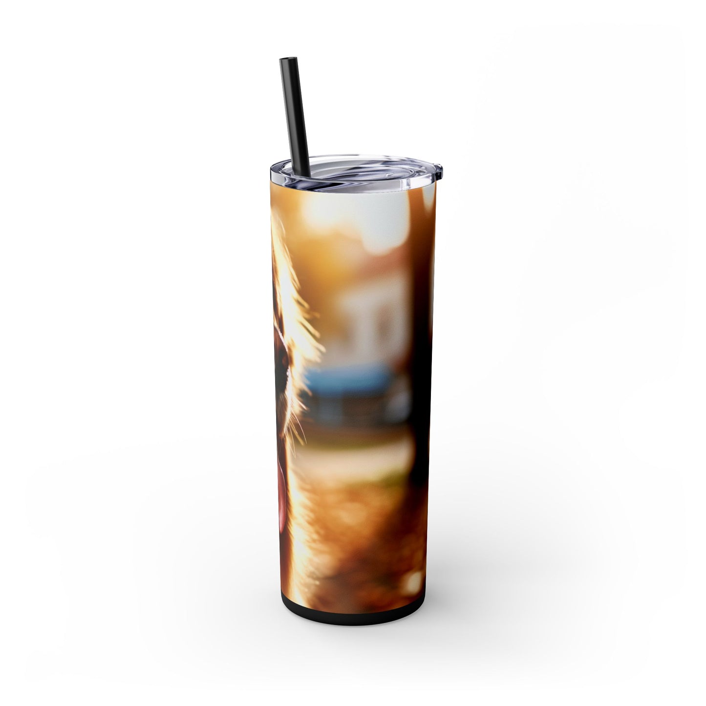Golden Retriever Tumbler with Straw, 20oz
