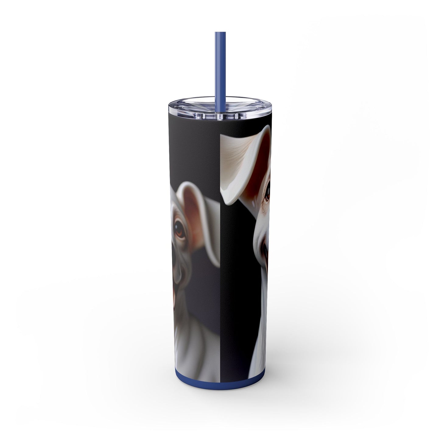 Porcelaine Tumbler with Straw, 20oz
