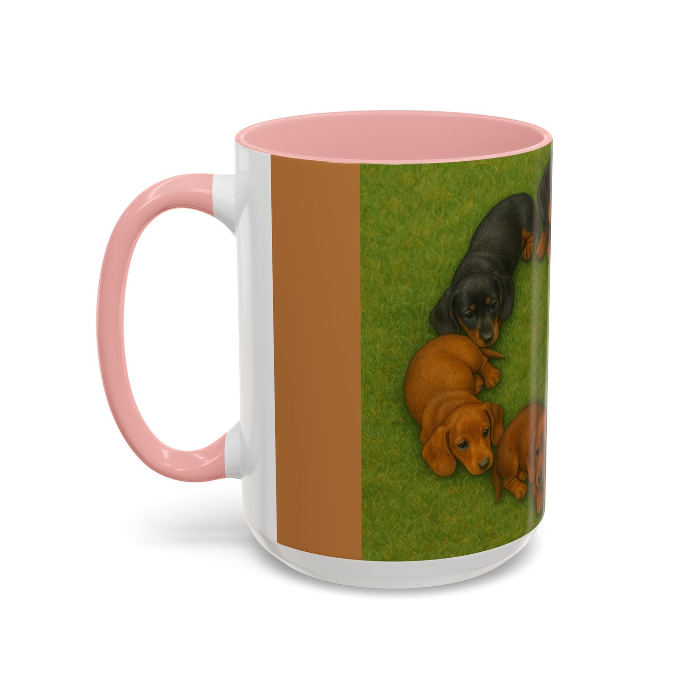 Dachshund puppies Accent Coffee Mug - Perfect Gift for Dog Lovers