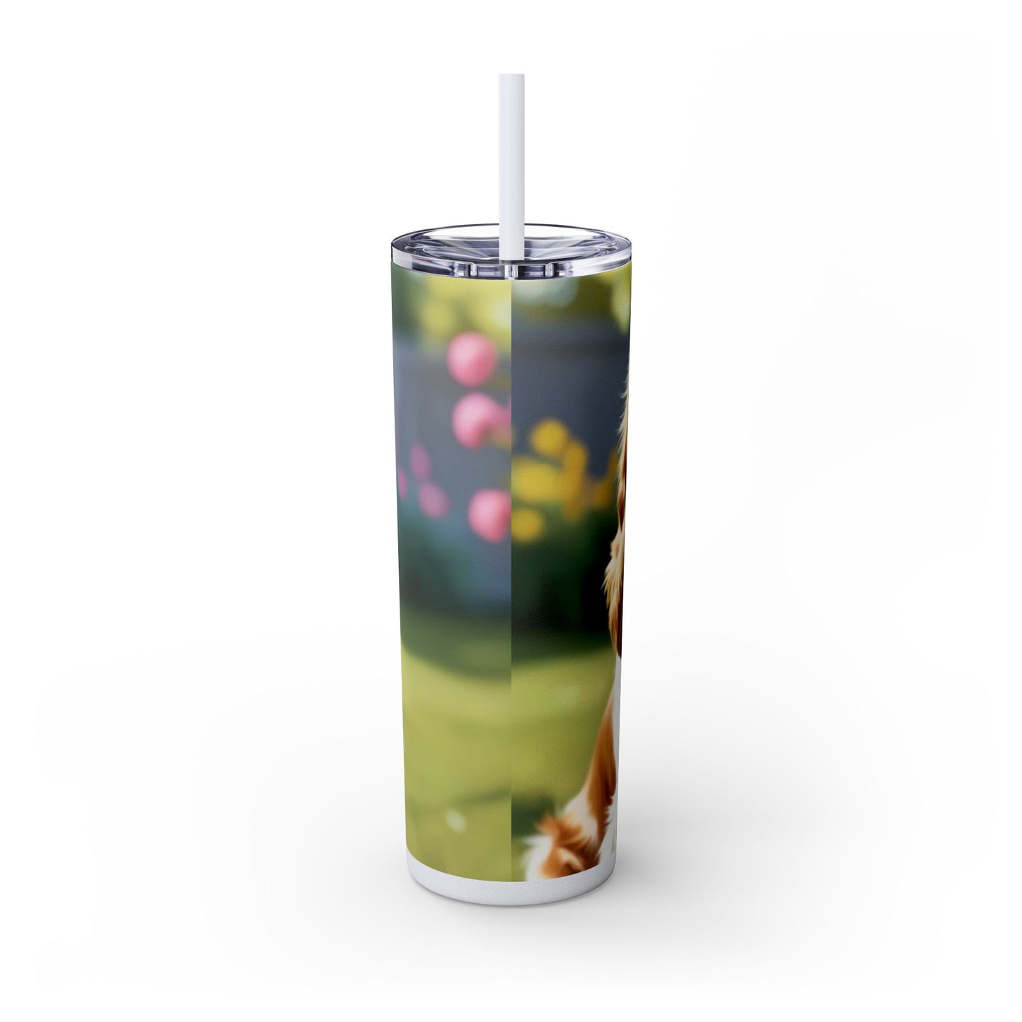 King Charles Spaniel Tumbler with Straw, 20oz