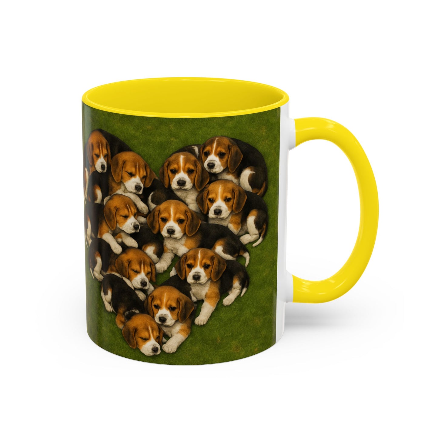 Beagle puppies Accent Coffee Mug - Perfect Gift for Dog Lovers