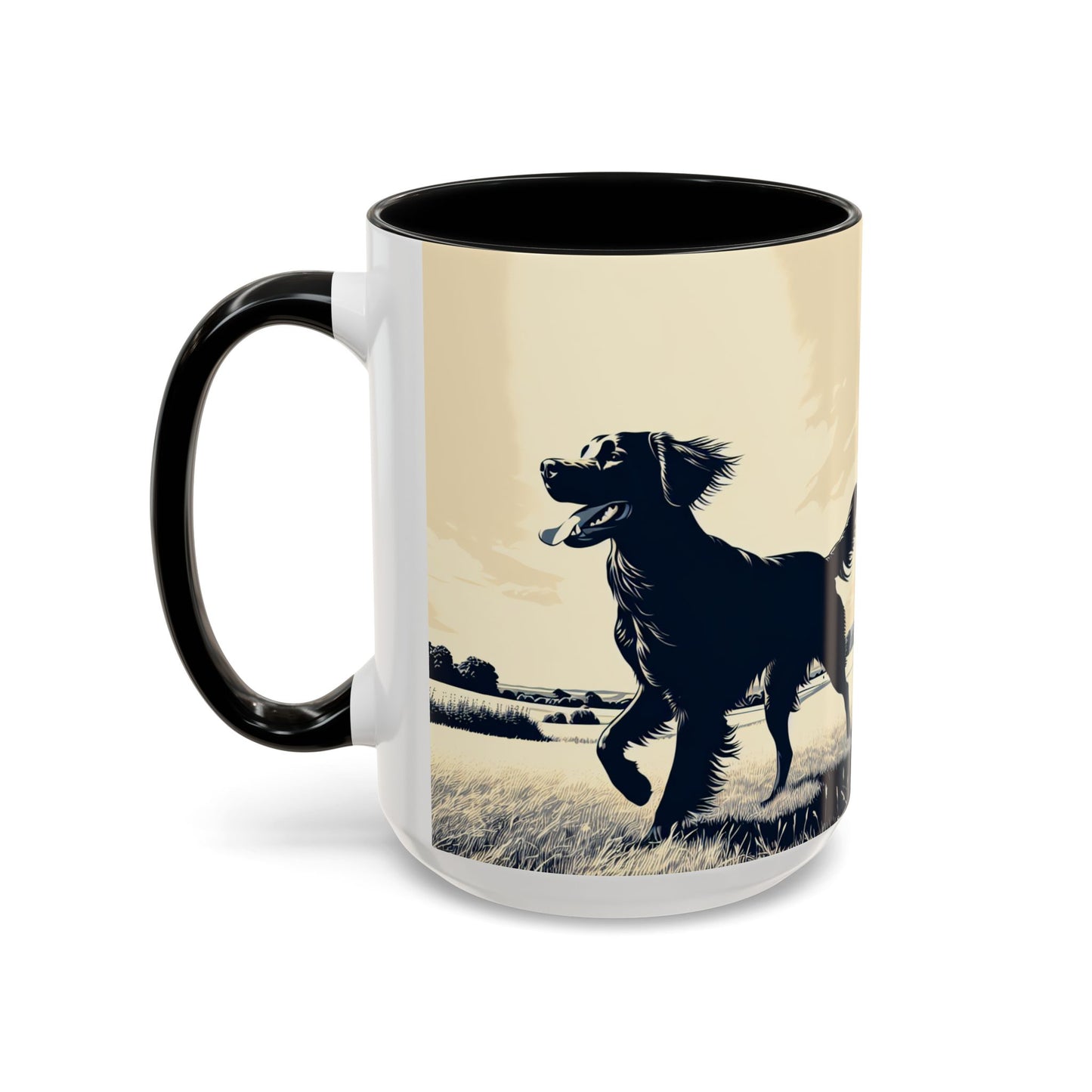 Flat Coated Retriever Accent Coffee Mug - Perfect Gift for Dog Lovers