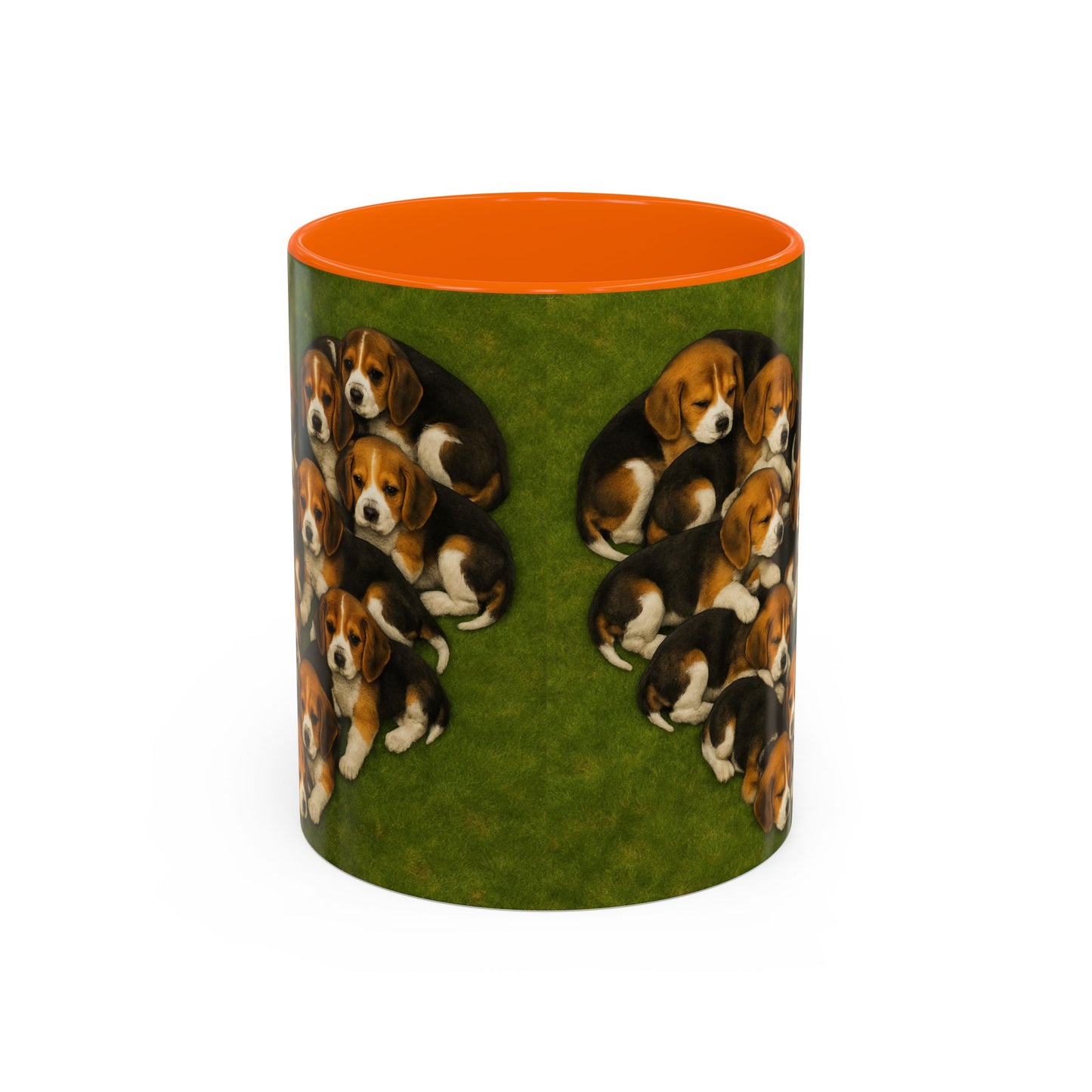 Beagle puppies Accent Coffee Mug - Perfect Gift for Dog Lovers
