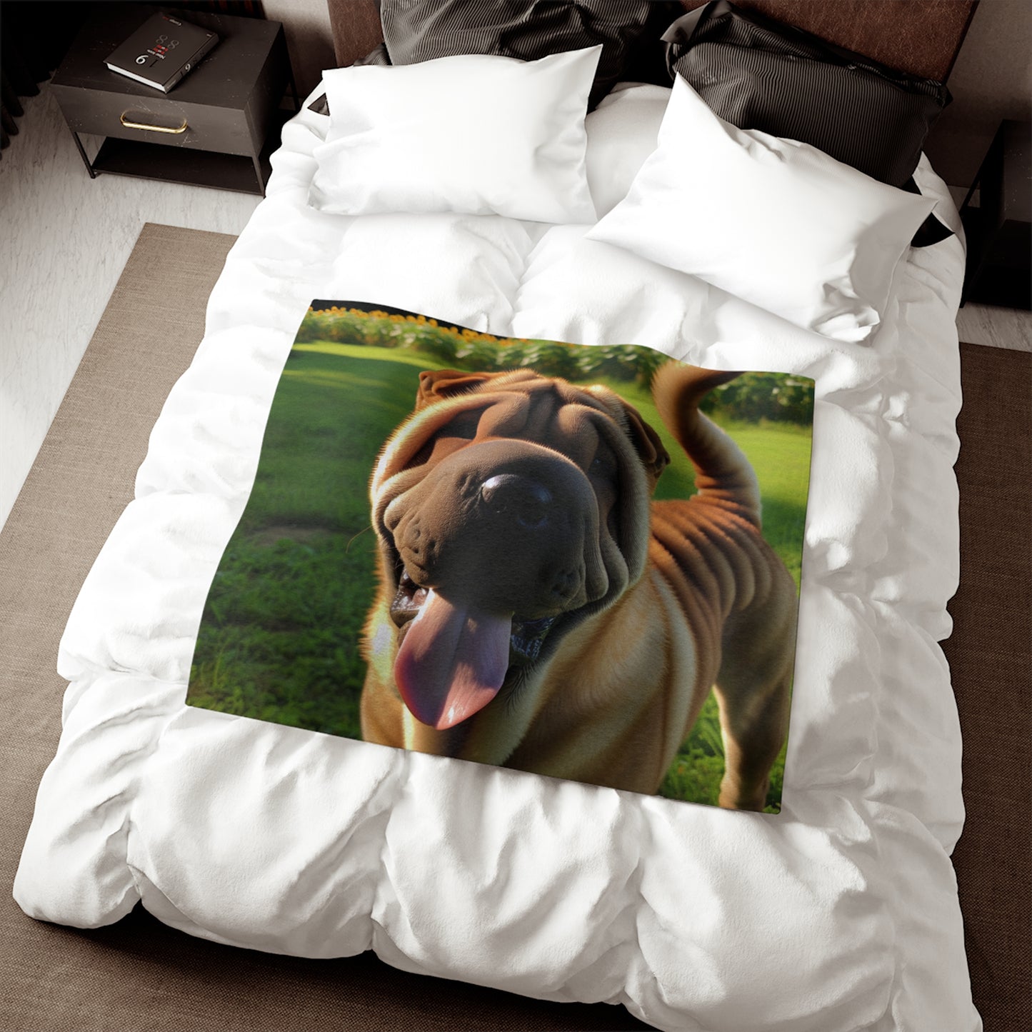 Shar Pei Sweatshirt Blanket