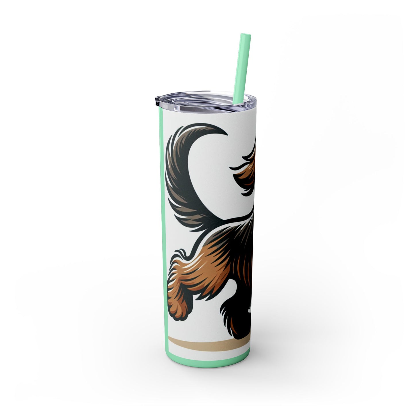 Otterhound Skinny Tumbler with Straw, 20oz