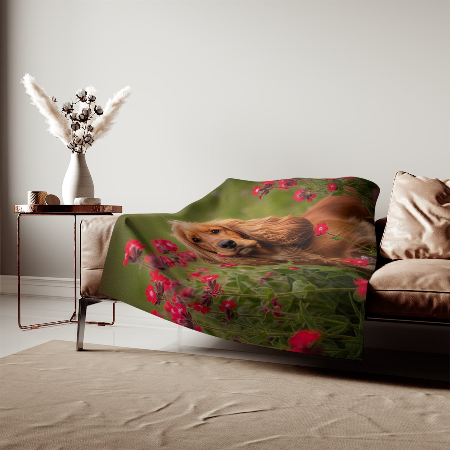 Cocker Spaniel Sweatshirt Blanket