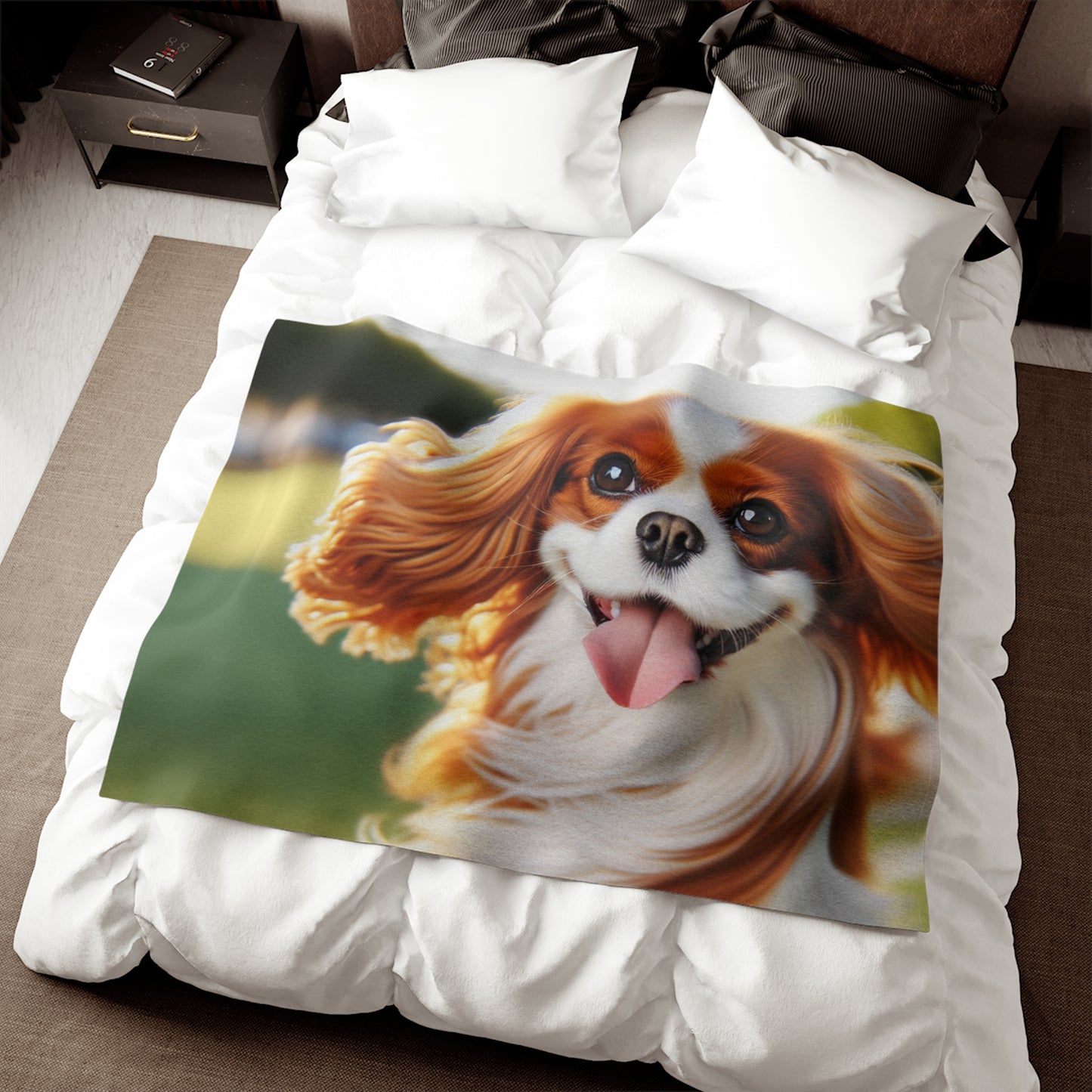 Cavalier King Charles Spaniel Sweatshirt Blanket