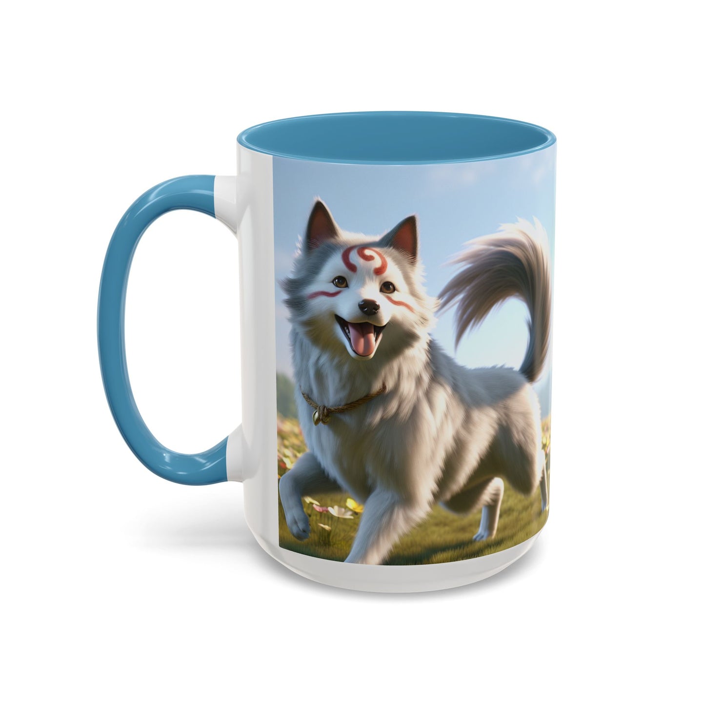 Cadabomb Okami Accent Coffee Mug - Perfect Gift for Dog Lovers