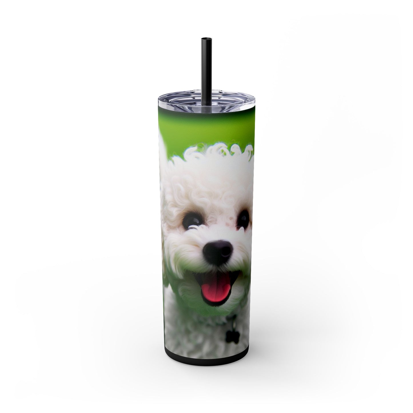 Bichonpoo Tumbler with Straw, 20oz