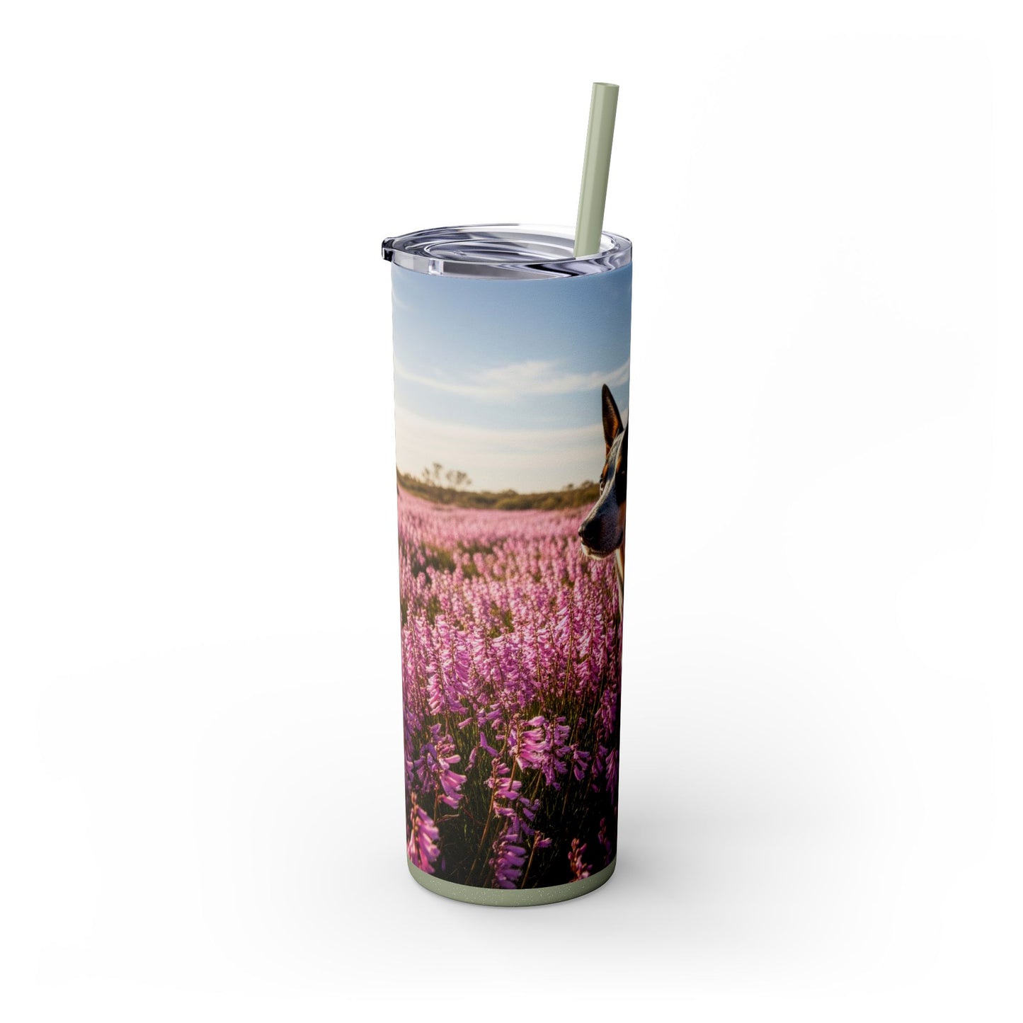 Australian Stumpy Tail Cattle Dog Tumbler with Straw, 20oz