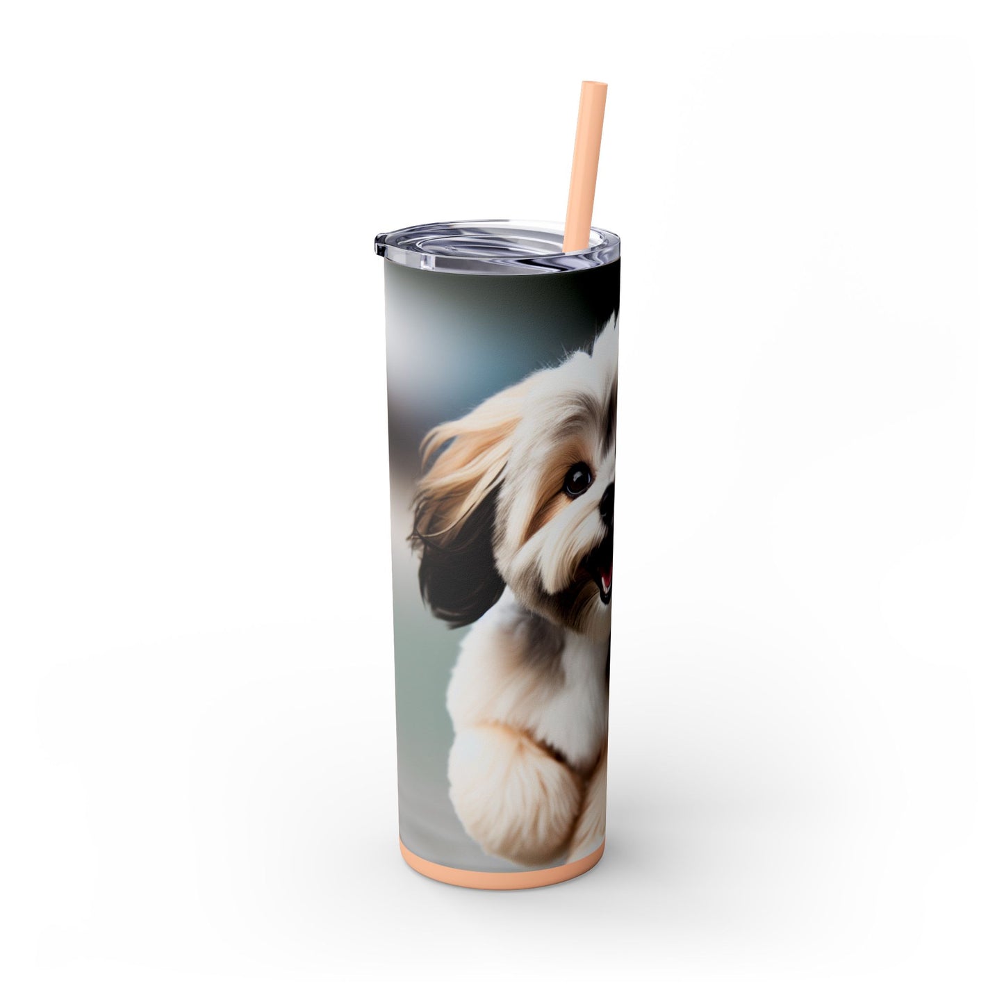 Lowchen Tumbler with Straw, 20oz
