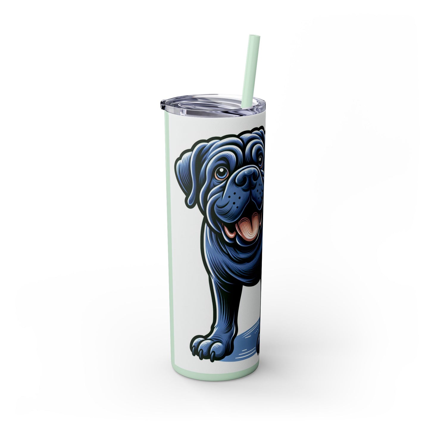 Neapolitan Mastiff Tumbler with Straw, 20oz