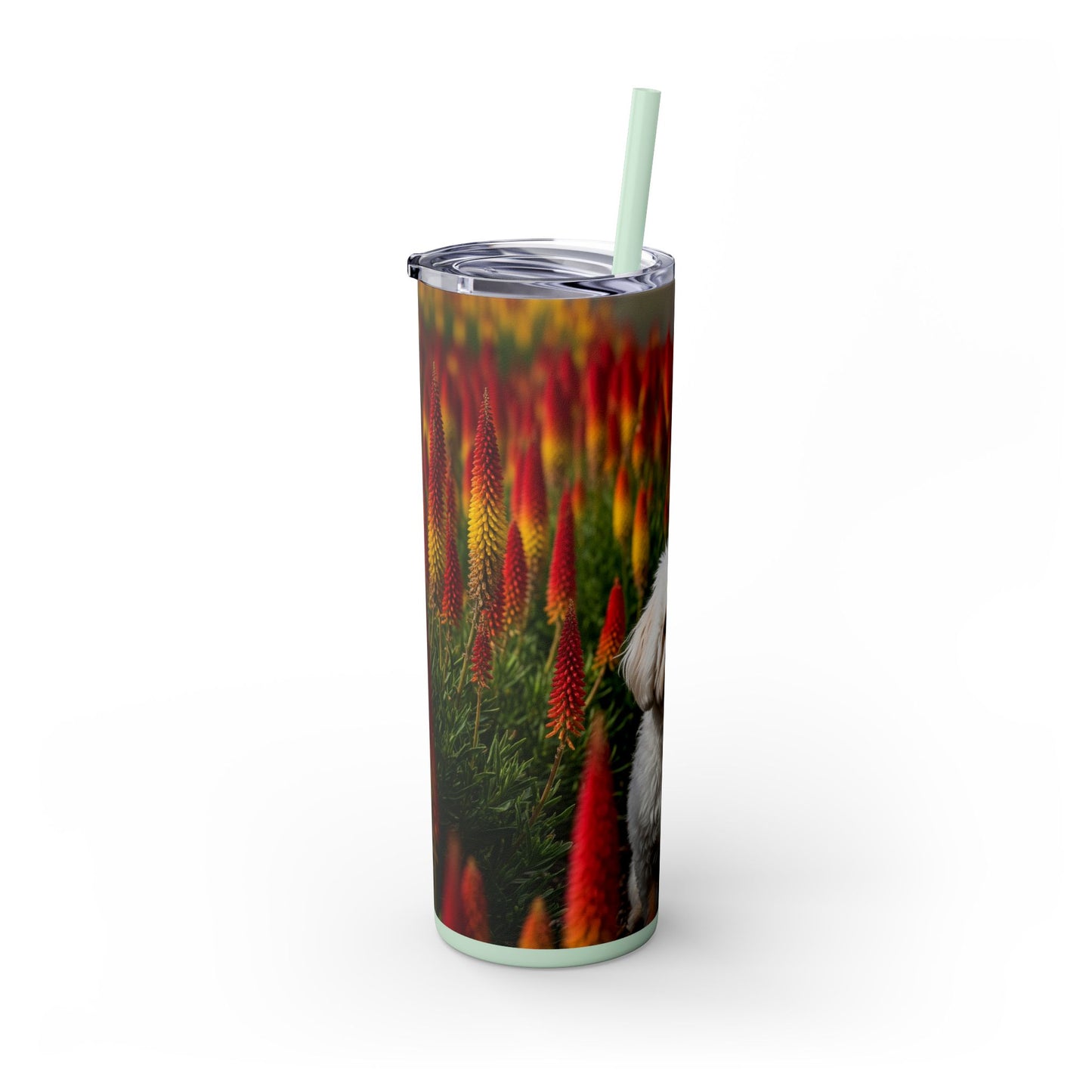 Bichonpoo Tumbler with Straw, 20oz
