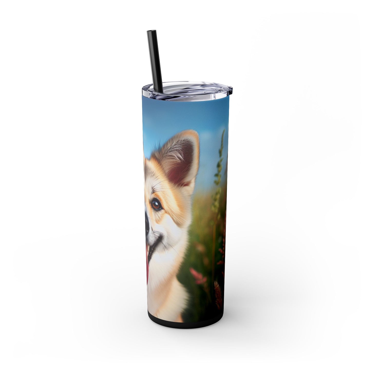 Canaan Dog Tumbler with Straw, 20oz