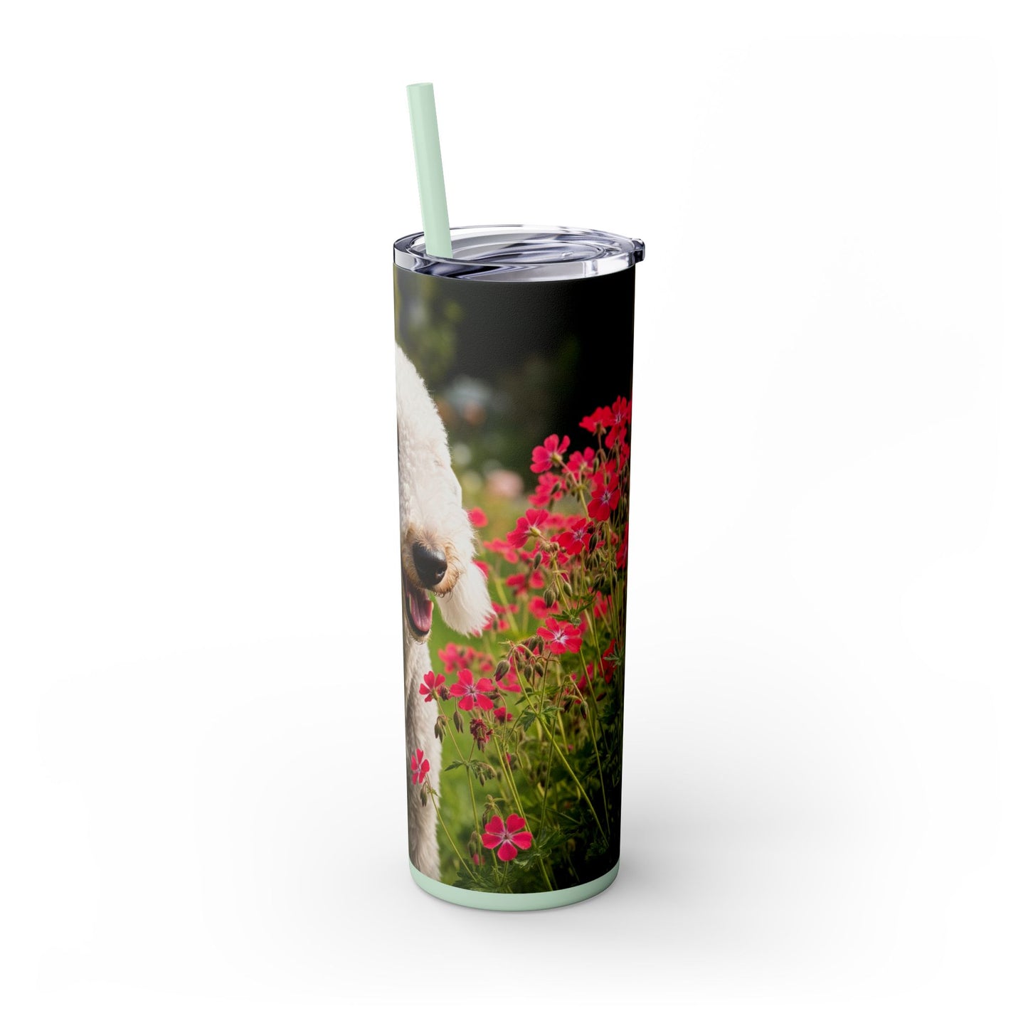 Bedlington Terrier Tumbler with Straw, 20oz