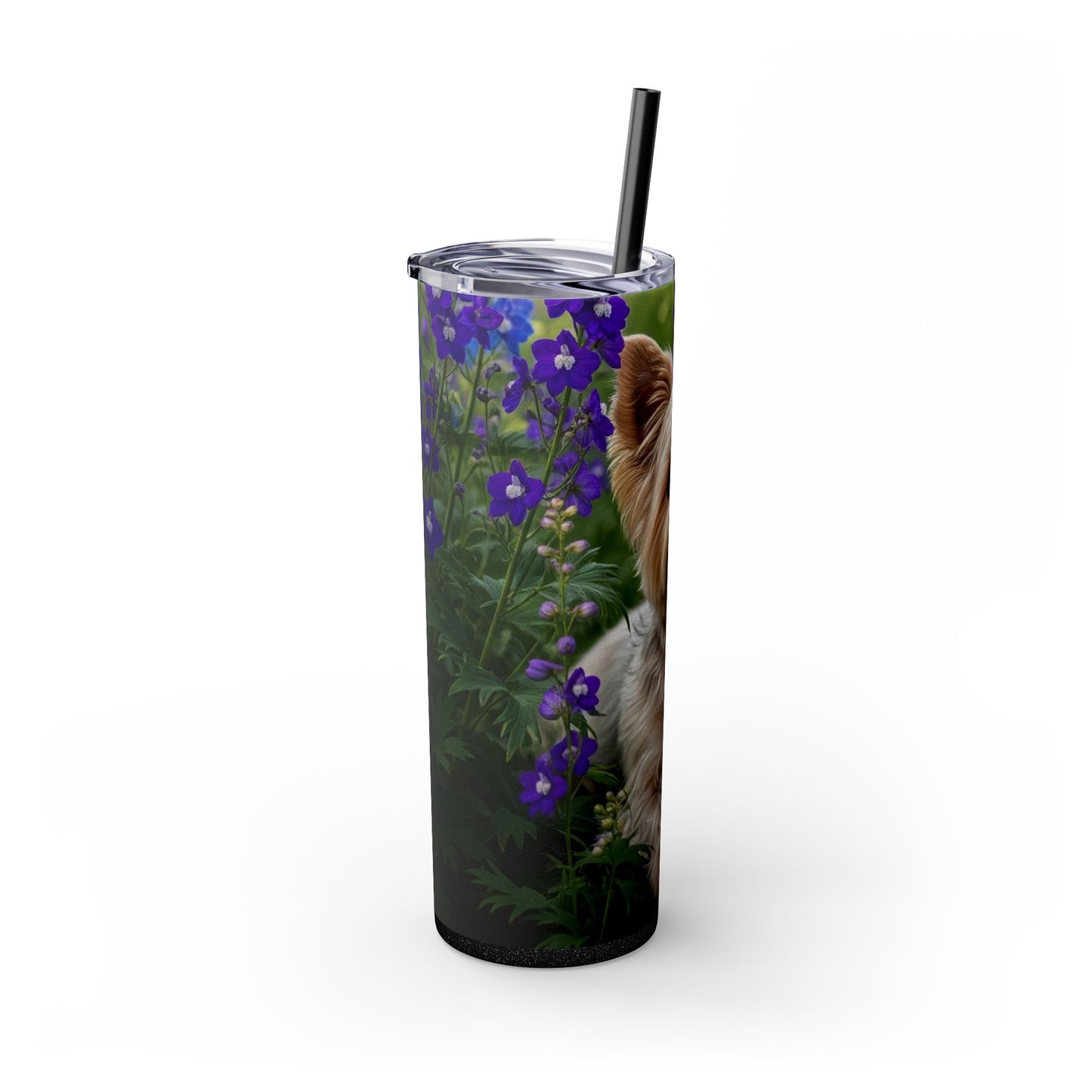 Yorkiepoo Tumbler with Straw, 20oz