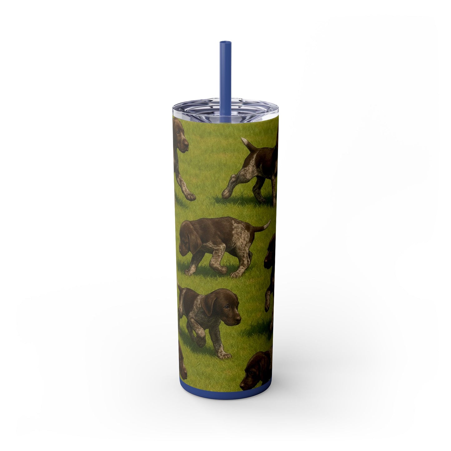 German Shorthaired Pointer puppies Tumbler with Straw, 20oz