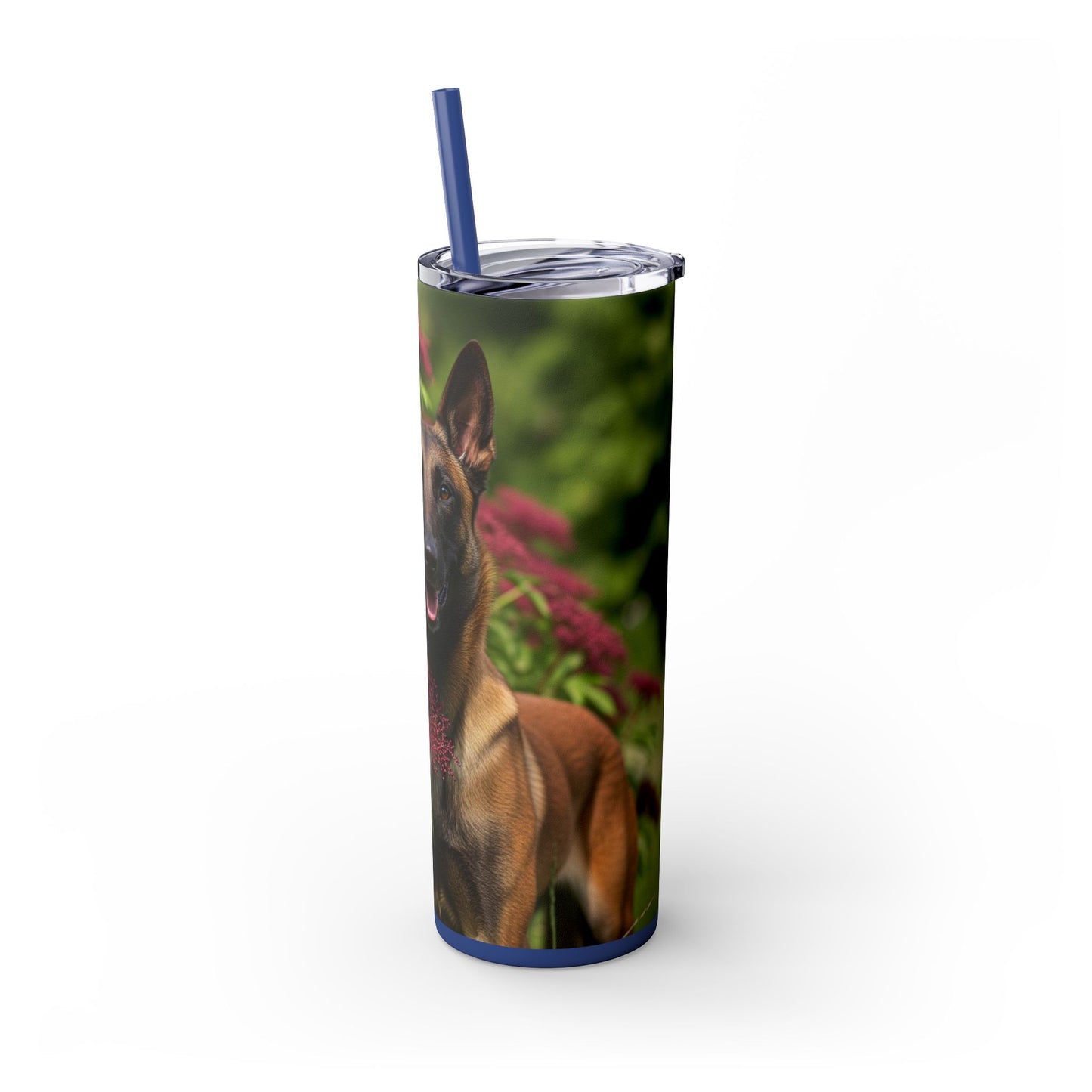 Belgian Shepherd Dog Malinois Tumbler with Straw, 20oz
