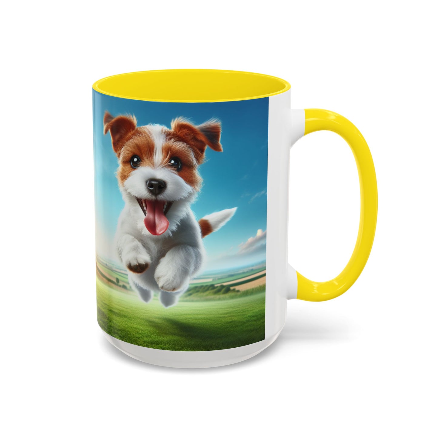 Russell Terrier Accent Coffee Mug - Perfect Gift for Dog Lovers