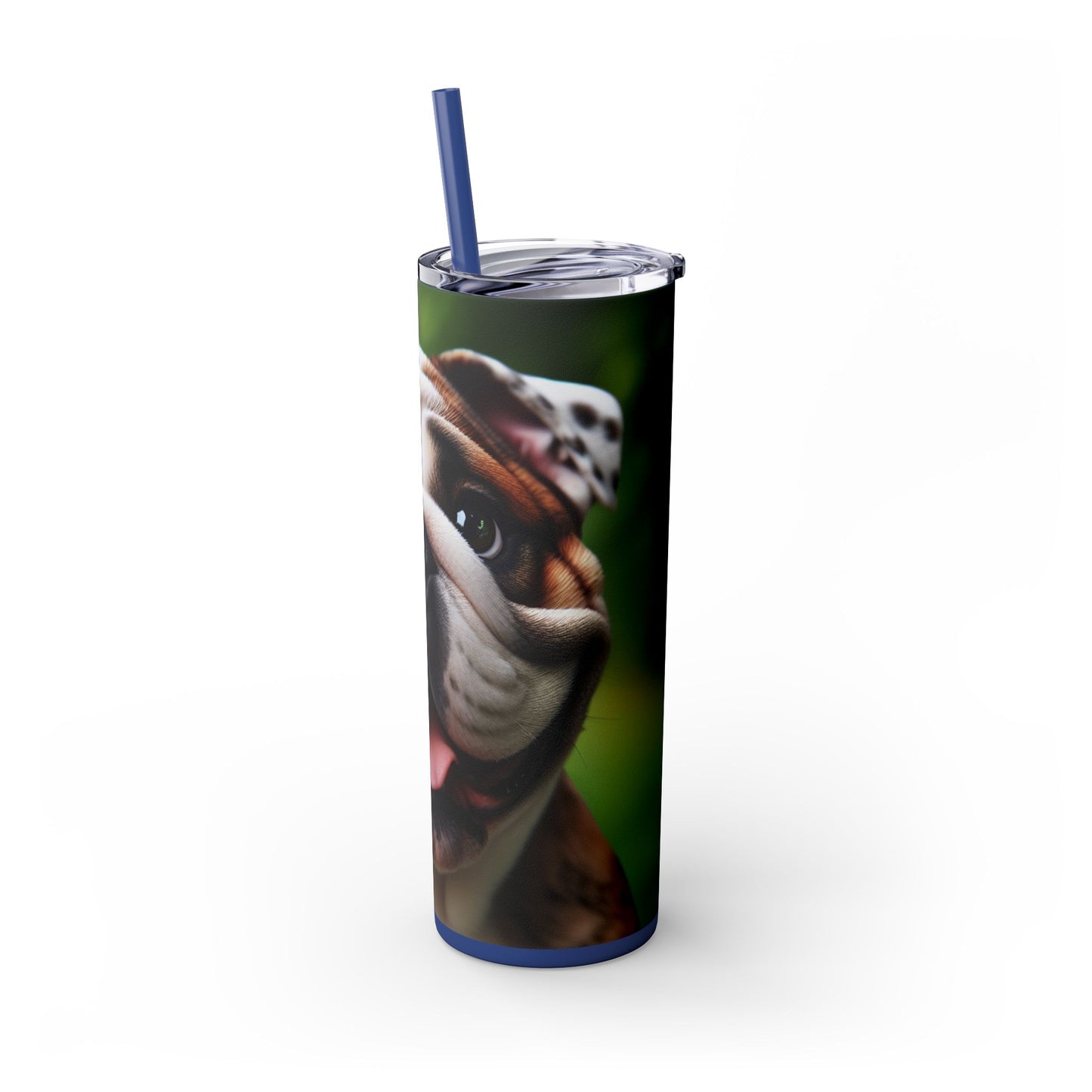 British Bulldog Tumbler with Straw, 20oz
