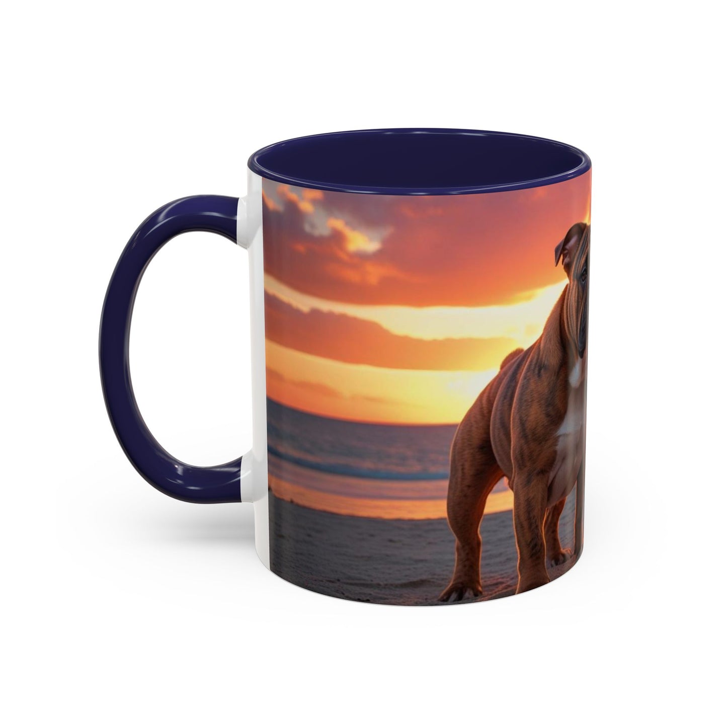 Bulldog Love Accent Coffee Mug - Perfect Gift for Dog Lovers