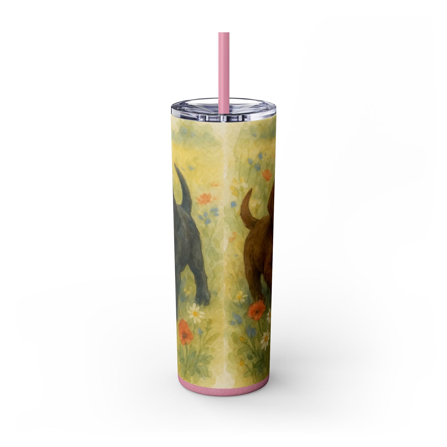Labrador Retriever puppies Tumbler with Straw, 20oz