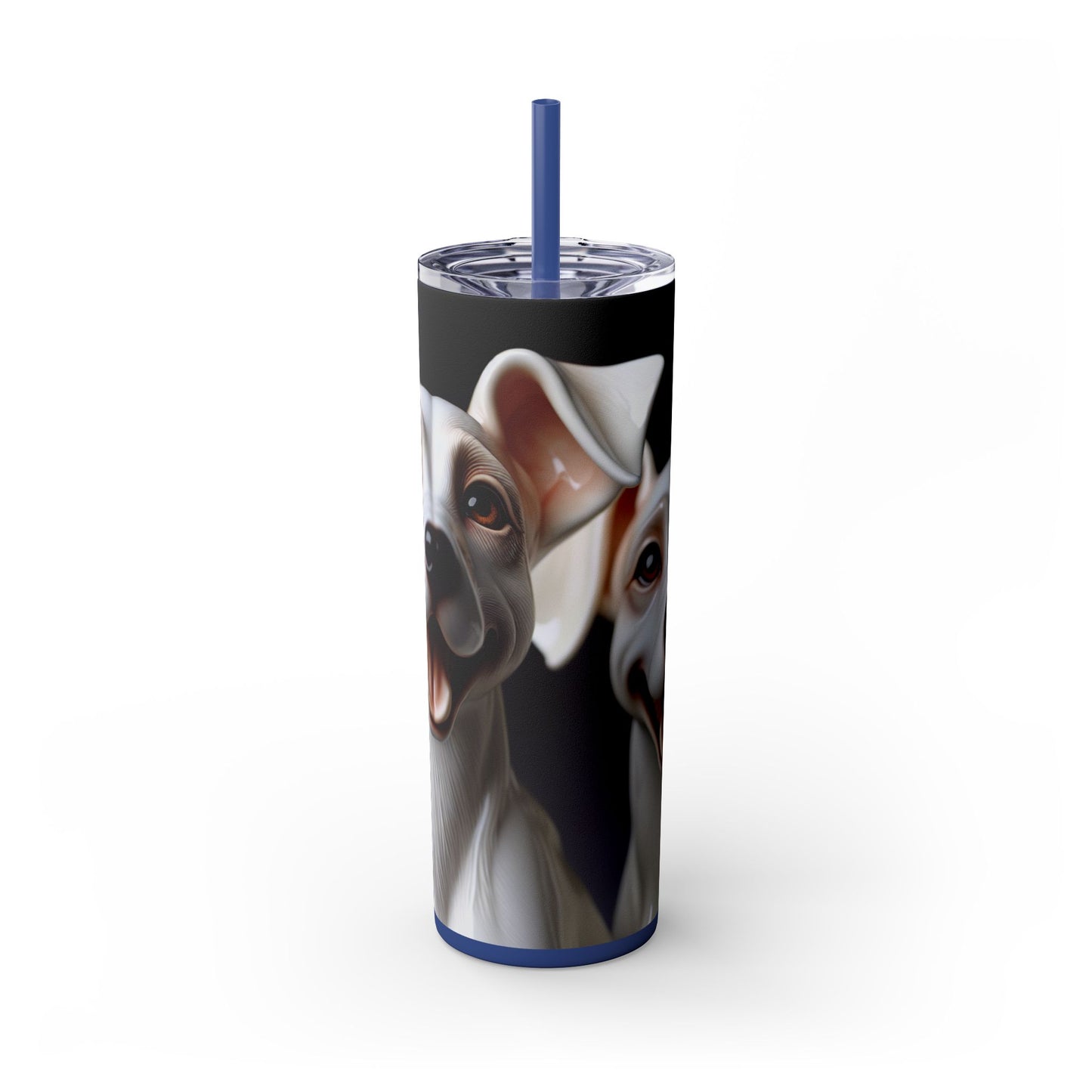 Porcelaine Tumbler with Straw, 20oz