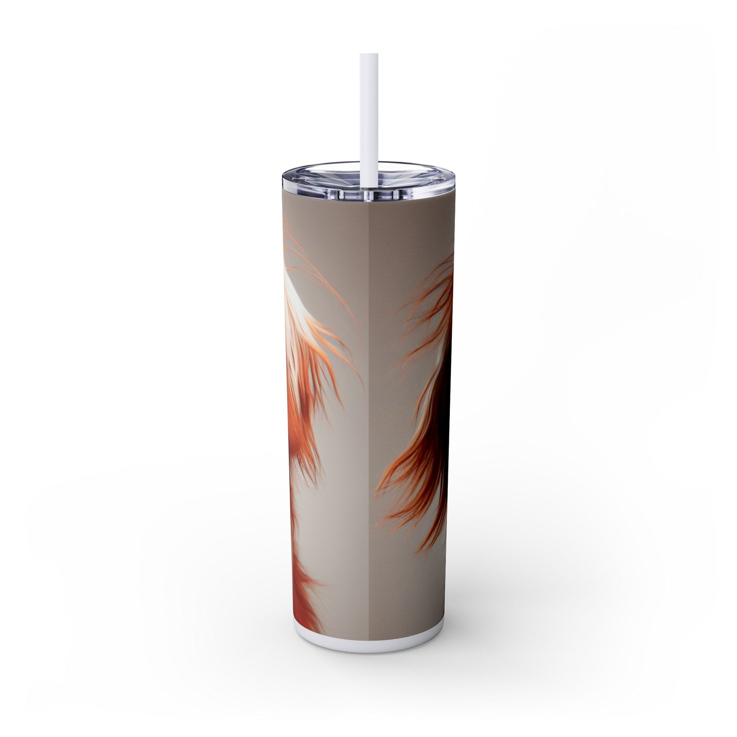 Irish Red and White Setter Tumbler with Straw, 20oz