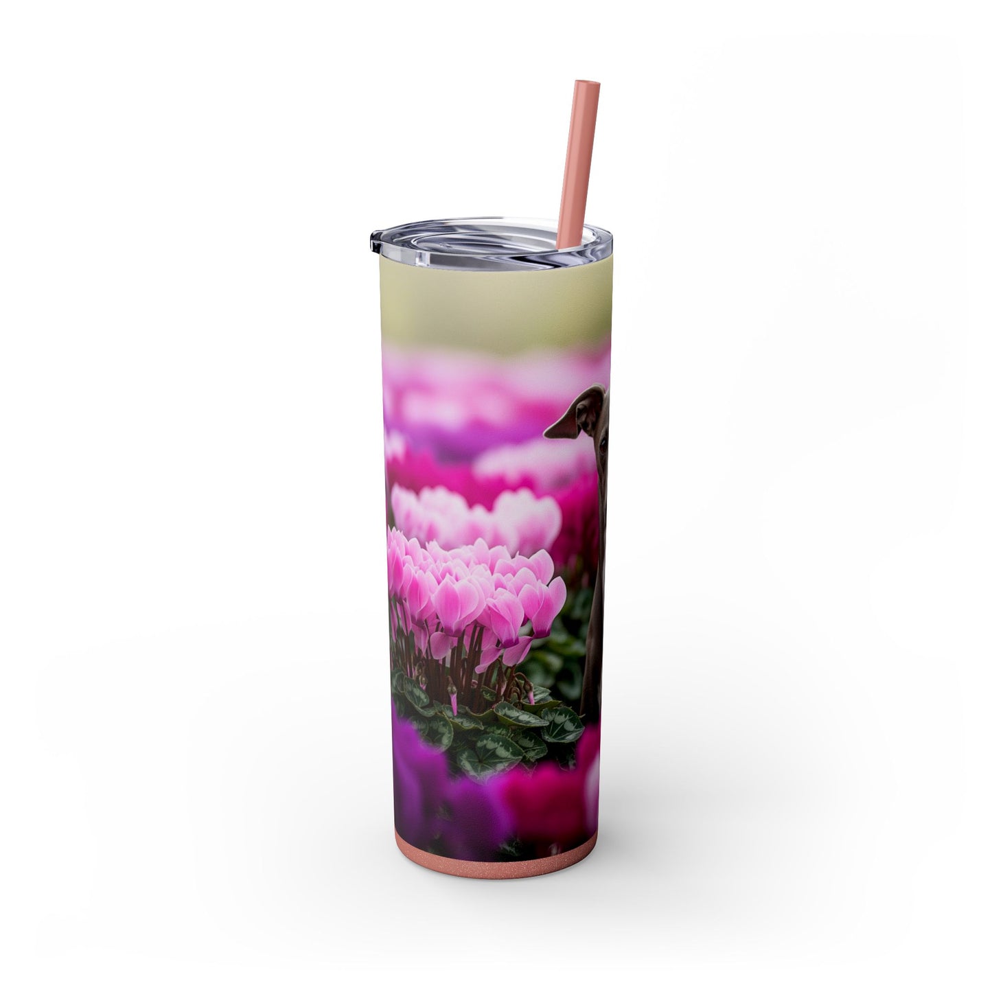 Italian Greyhound Tumbler with Straw, 20oz