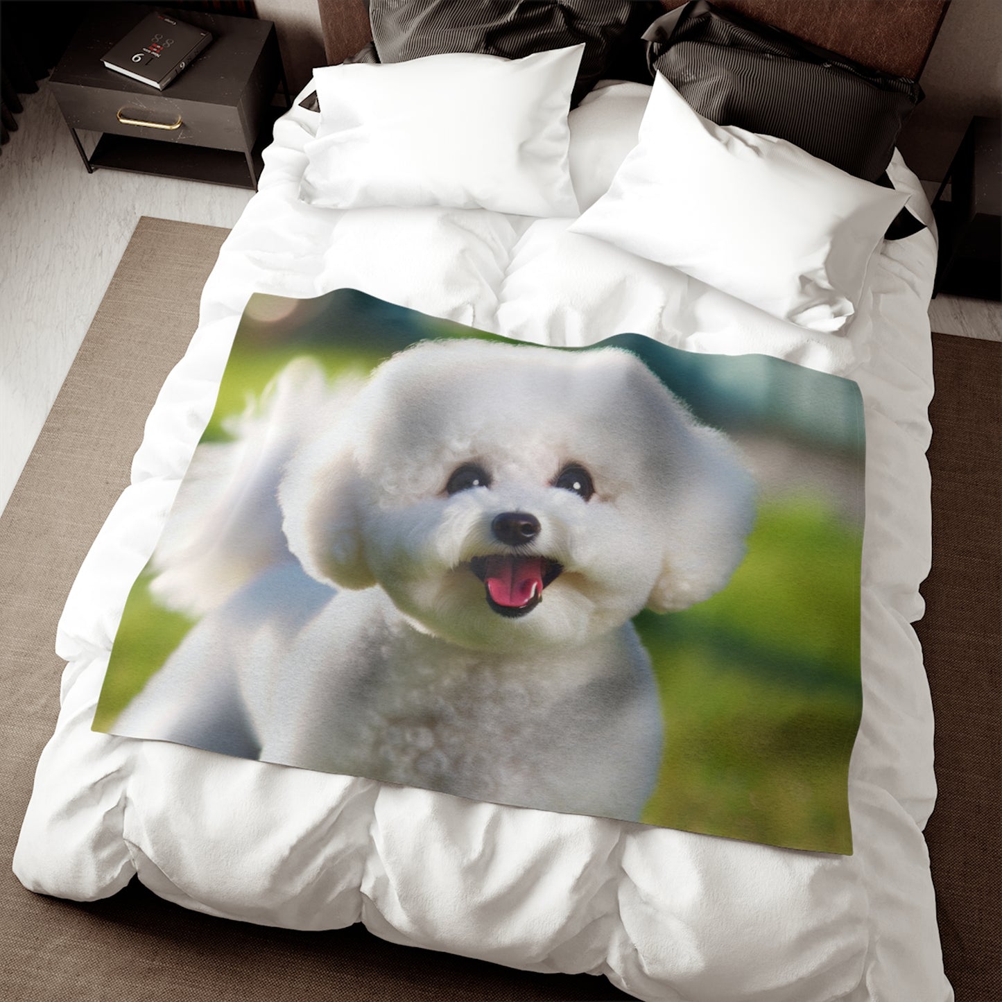 Bichon Frise Sweatshirt Blanket
