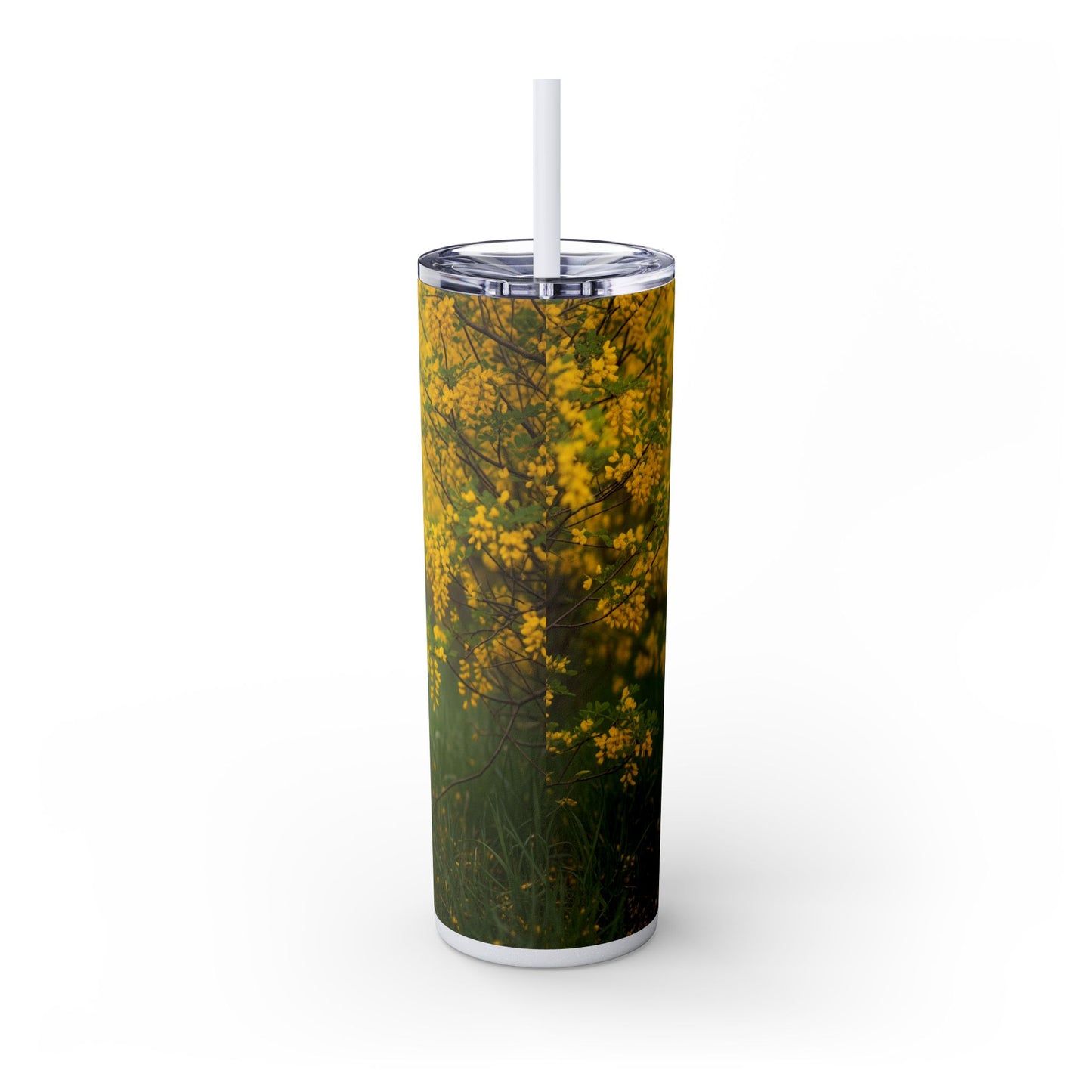 Australian Shepherd Skinny Tumbler with Straw, 20oz