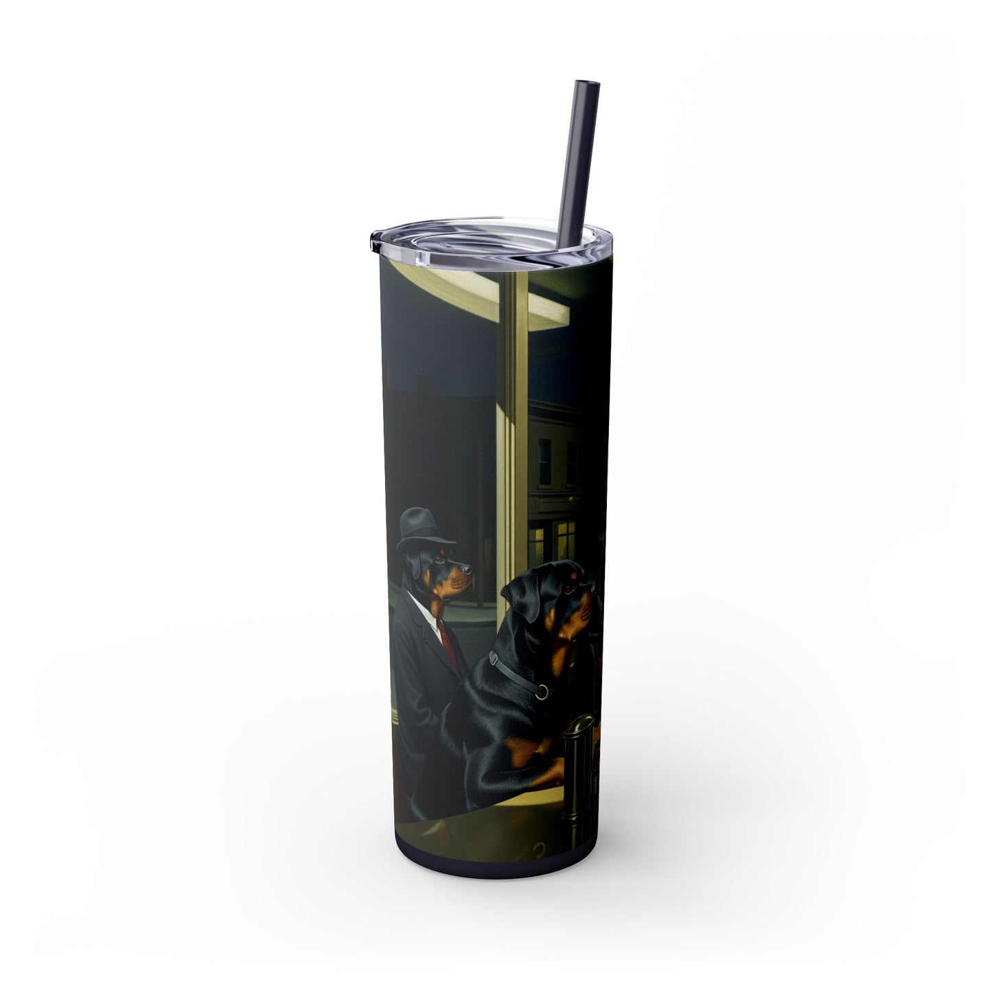 Rottweiler Tumbler with Straw, 20oz