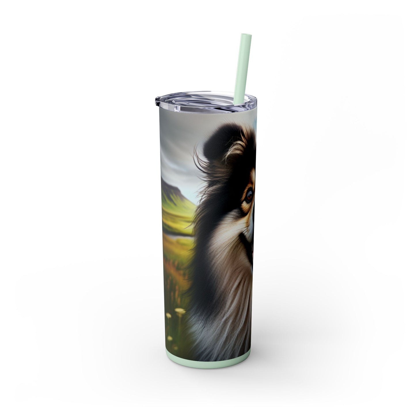 Icelandic Sheepdog Tumbler with Straw, 20oz