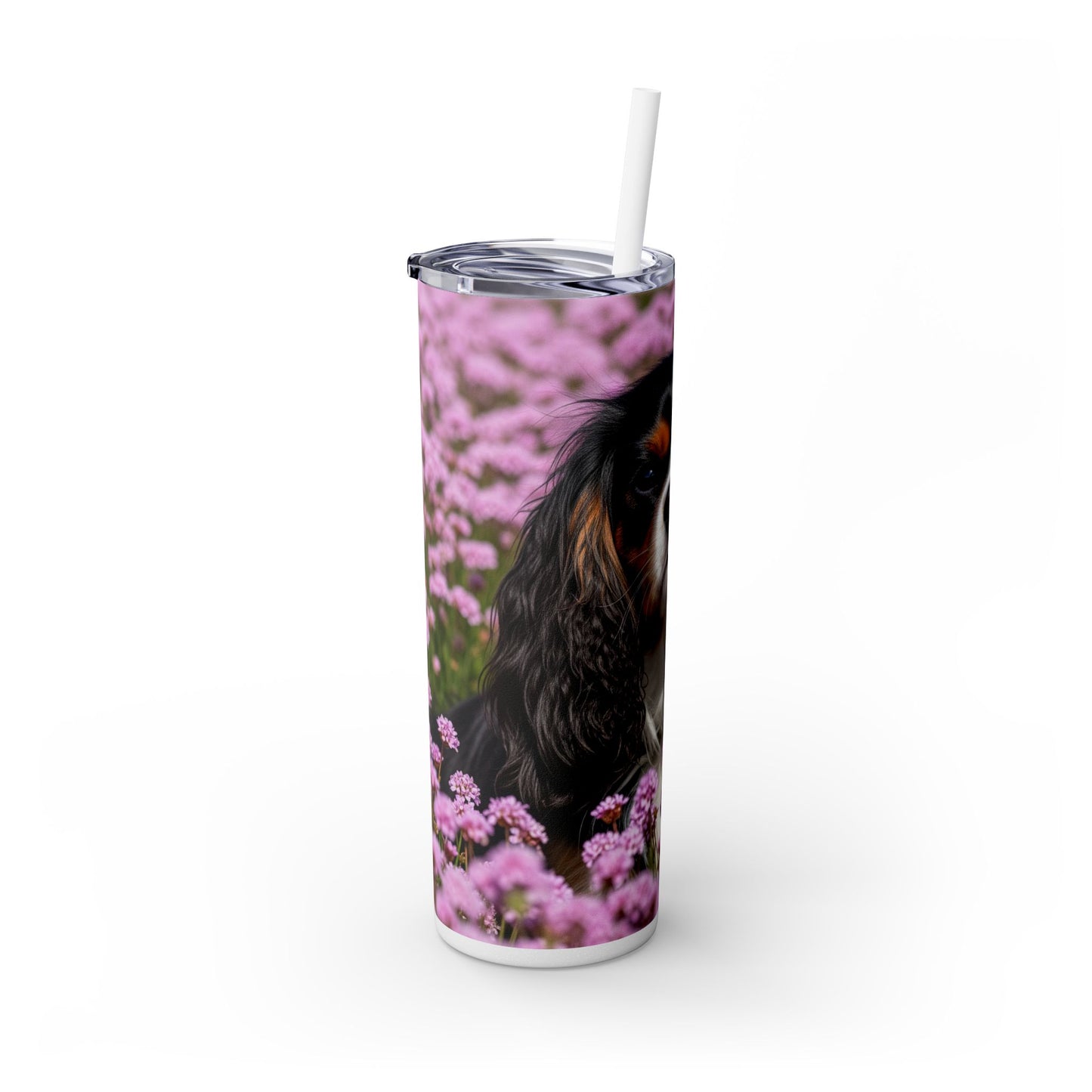 King Charles Spaniel Tumbler with Straw, 20oz