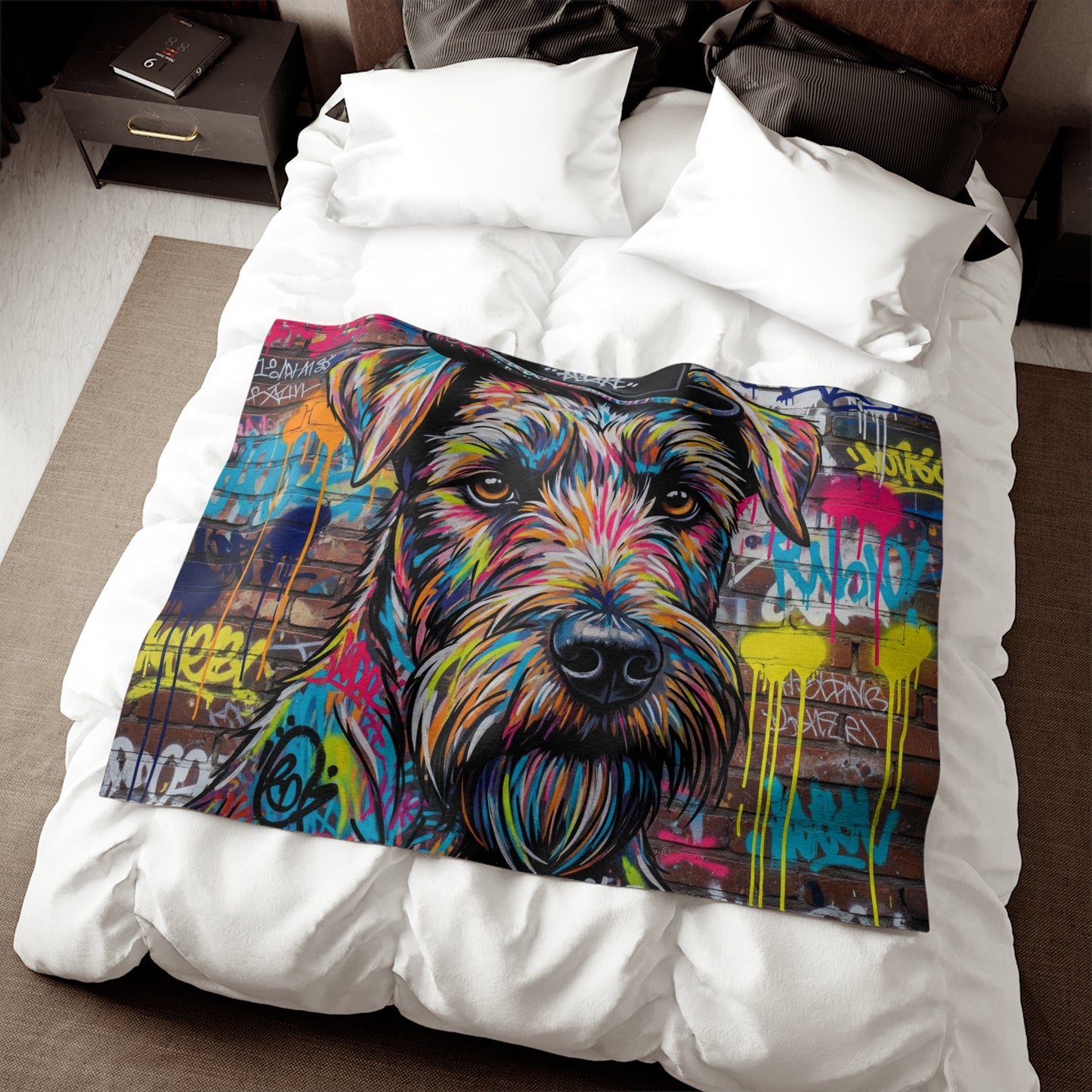Teddy Roosevelt Terrier Sweatshirt Blanket