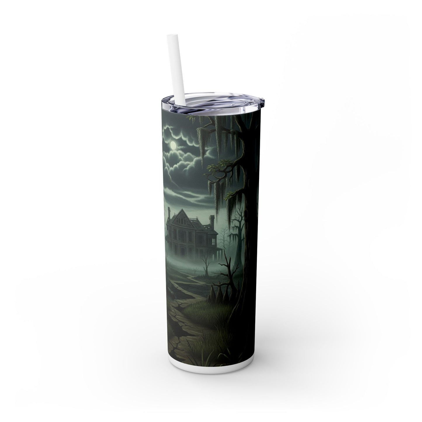 Bloodhound Skinny Tumbler with Straw, 20oz