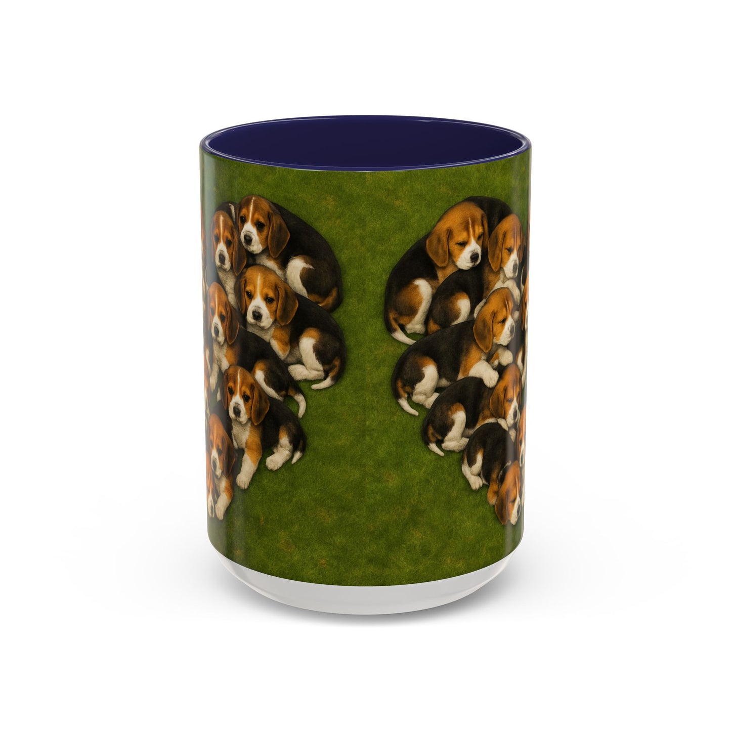 Beagle puppies Accent Coffee Mug - Perfect Gift for Dog Lovers