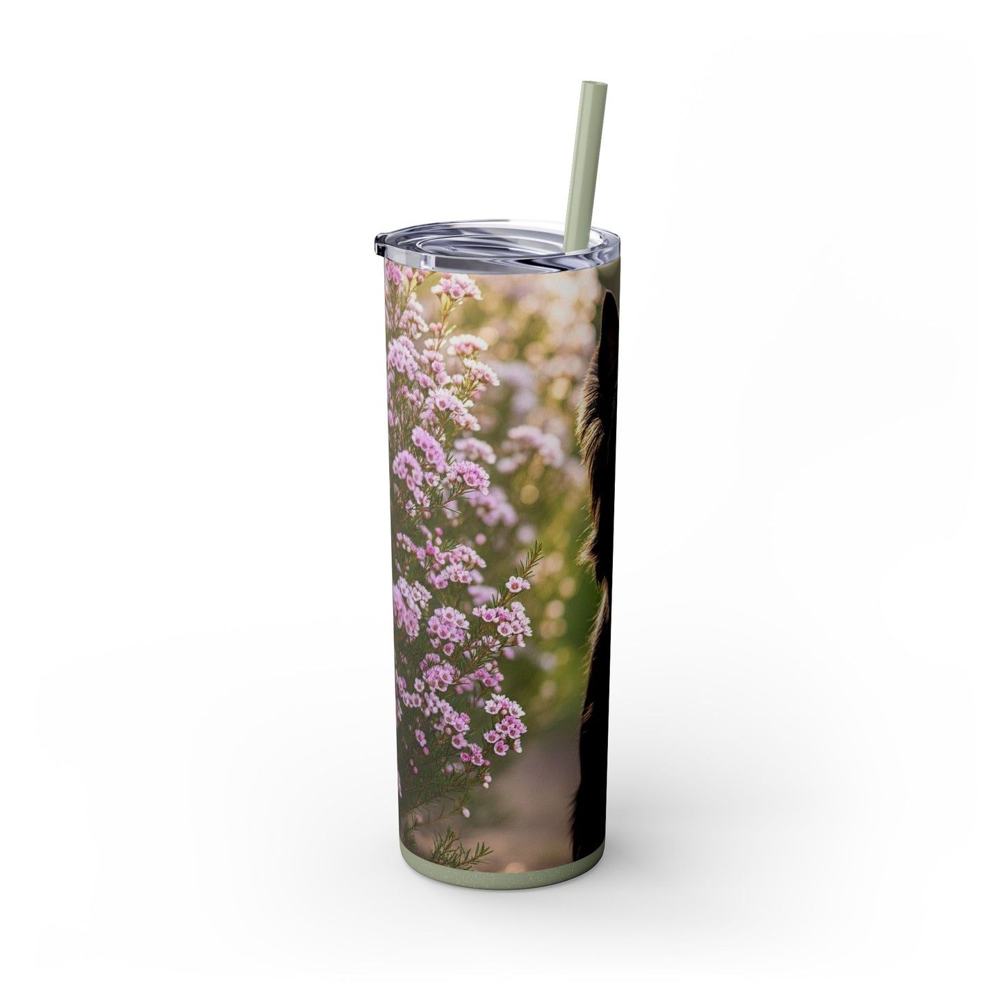 Australian Silky Terrier Tumbler with Straw, 20oz