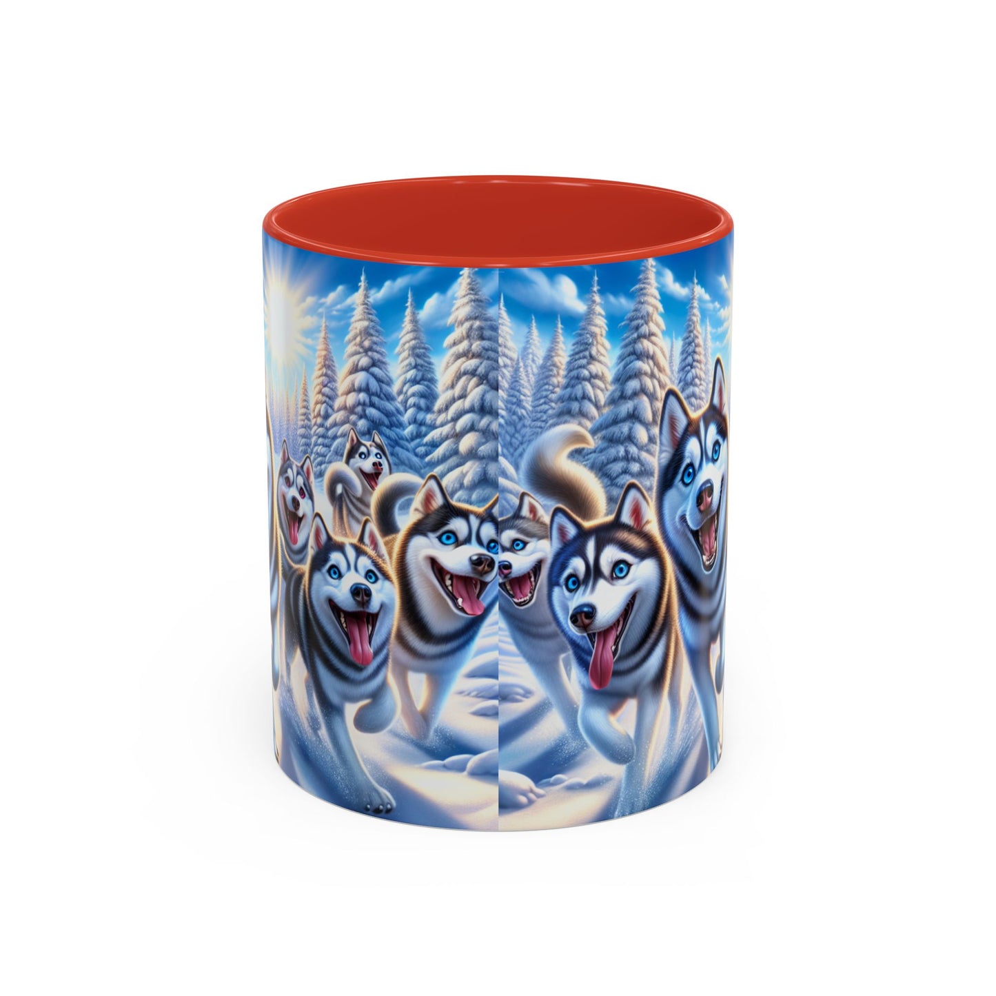 Siberian Husky Accent Coffee Mug - Perfect Gift for Dog Lovers