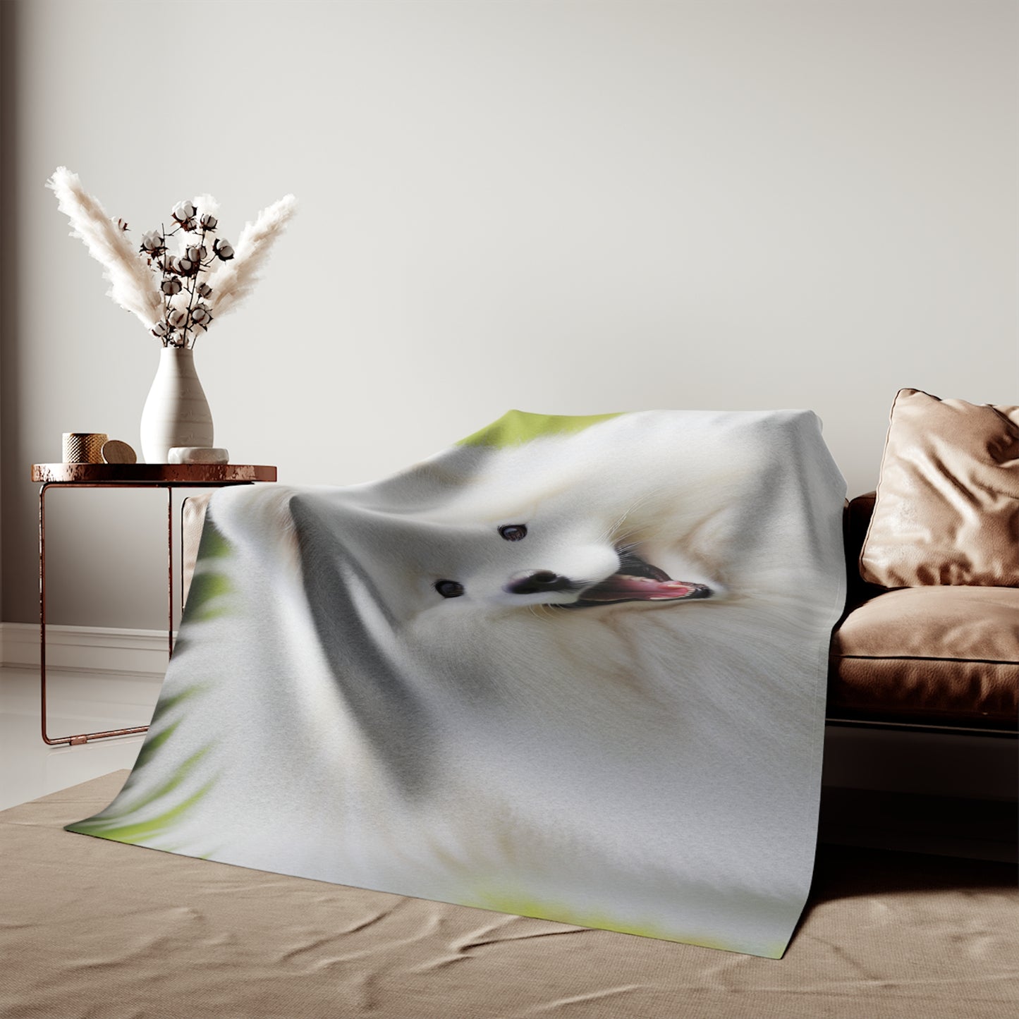 Samoyed Sweatshirt Blanket