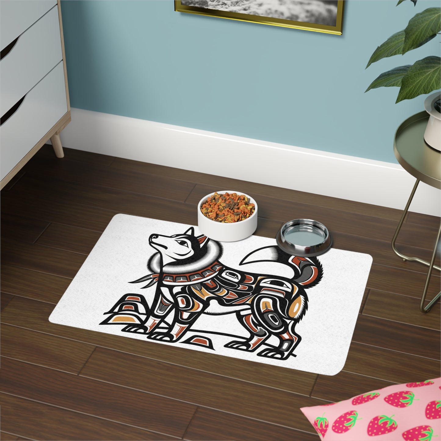 Pet Food Mat (12x18) - Siberian Husky