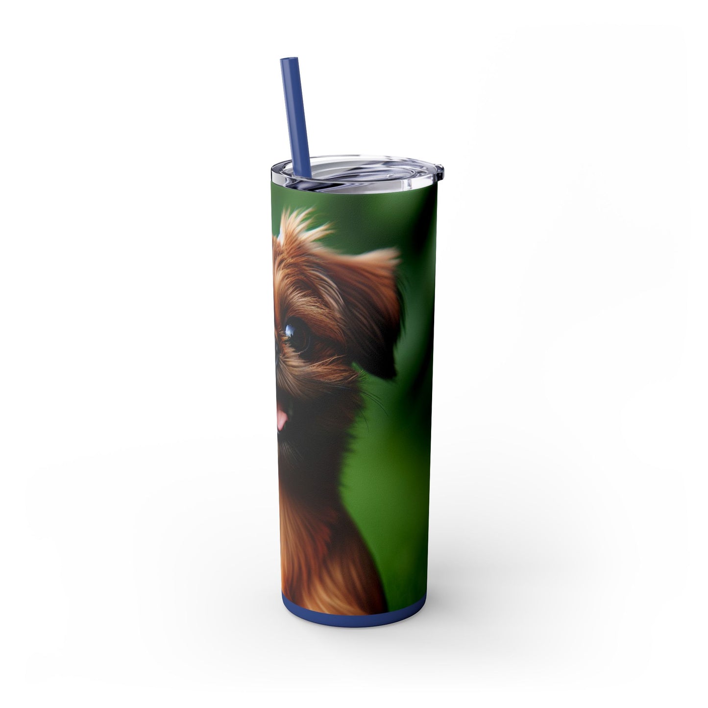 Brussels Griffon Tumbler with Straw, 20oz