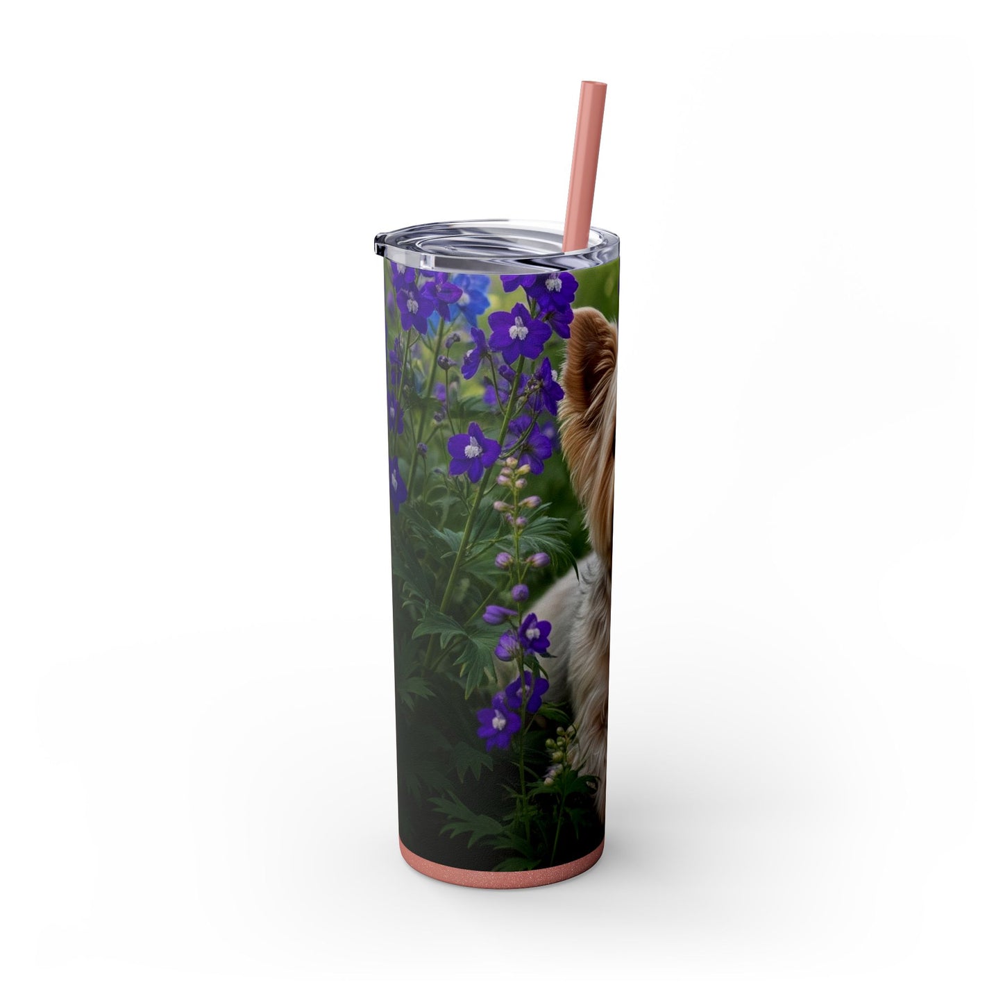 Yorkiepoo Tumbler with Straw, 20oz