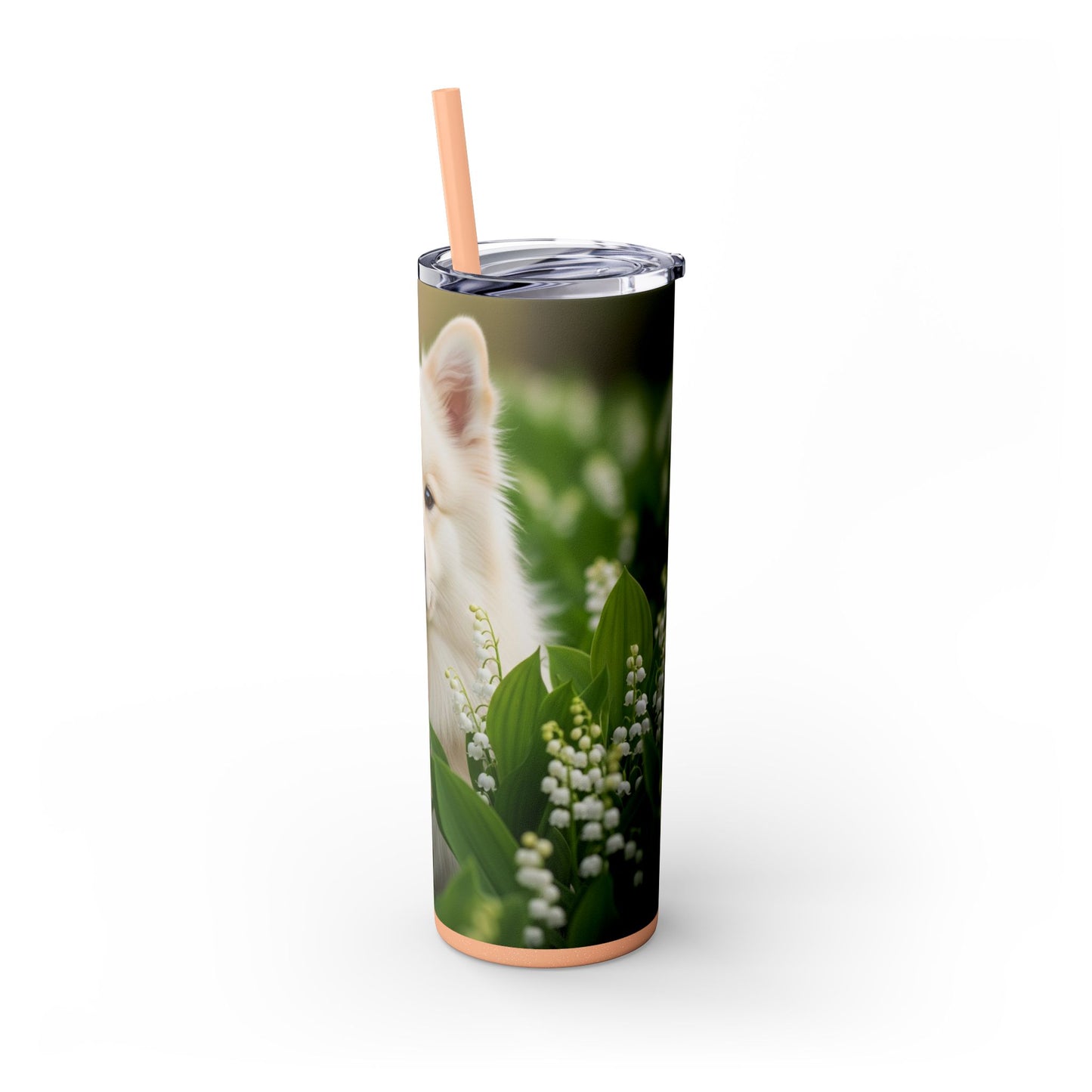Finnish Lapphund Skinny Tumbler with Straw, 20oz